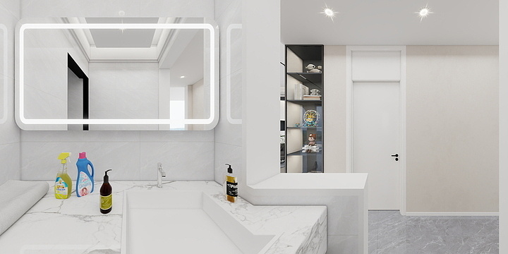 彦匠装饰一匡设计-柏樾城8-1504室-装修设计方案