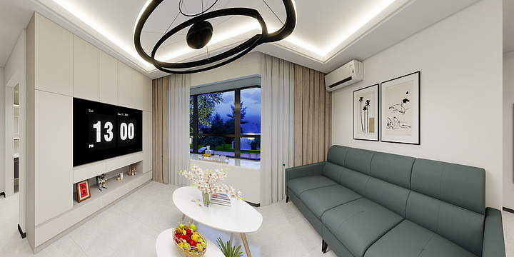 装饰设计~雅丽-金融街-融汇三室一卫-装修设计方案