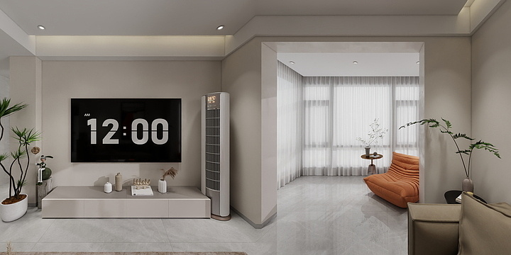 鄢雲-茶城王美女效果图-装修设计方案