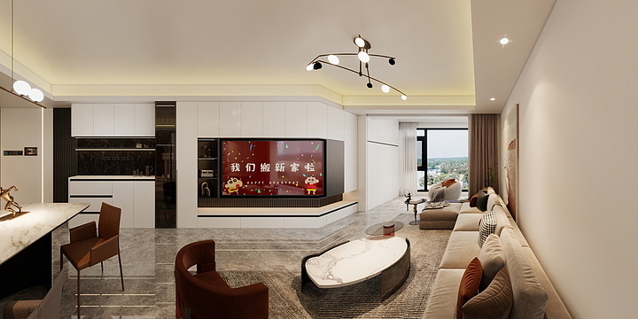 高端私人设计-大悦繁华图3-604意式极简1369-装修设计方案