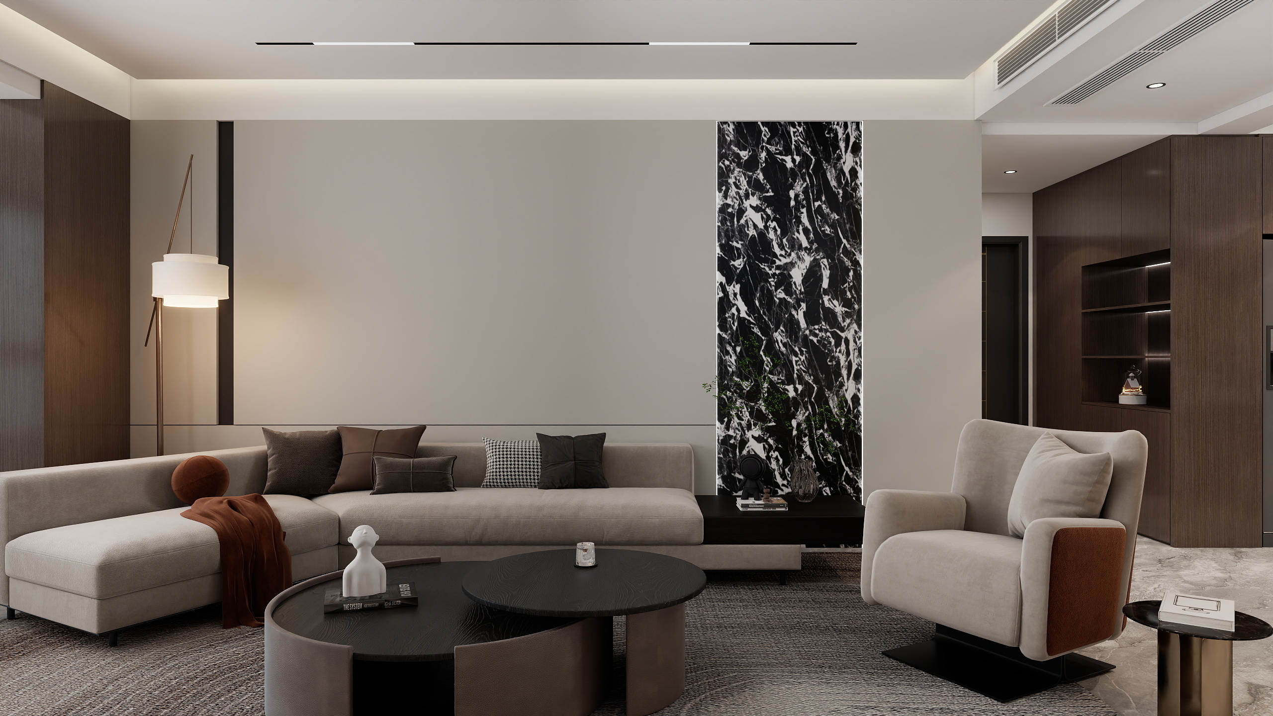 一野生设计师-130平现代意式-装修设计方案