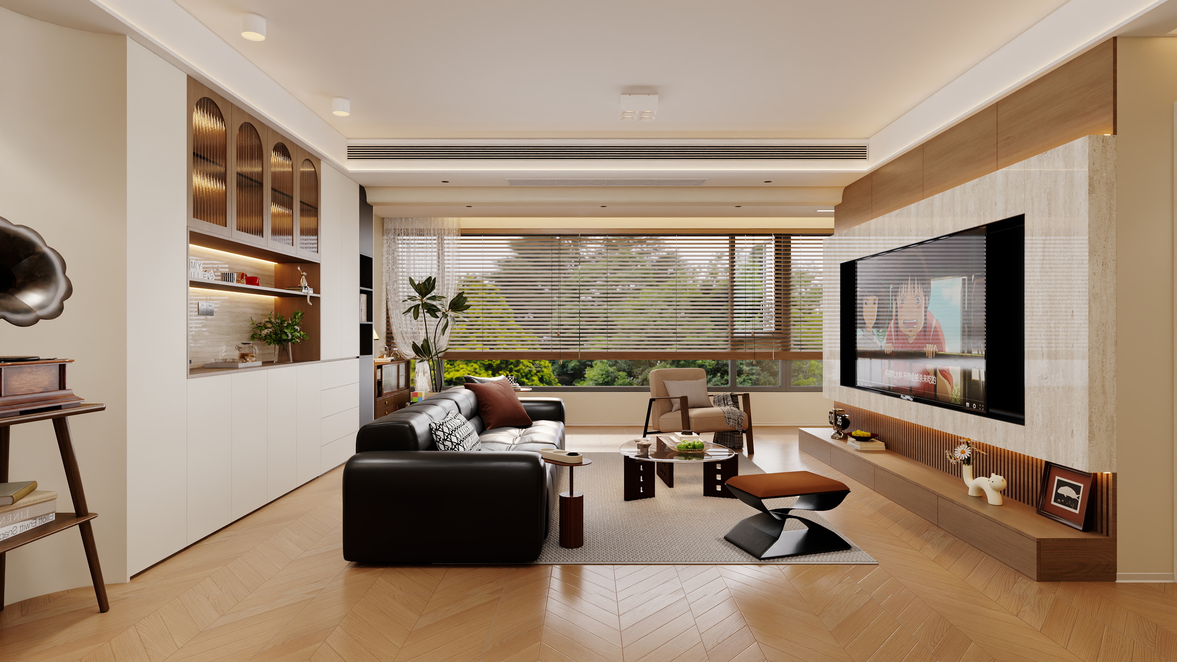 王星-安康·柏樾城116中古风格-装修设计方案