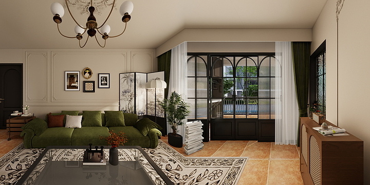 二两设计-法式中古风-装修设计方案