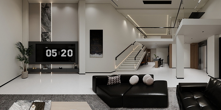 陳偉霆-小蚂蚁负一-装修设计方案