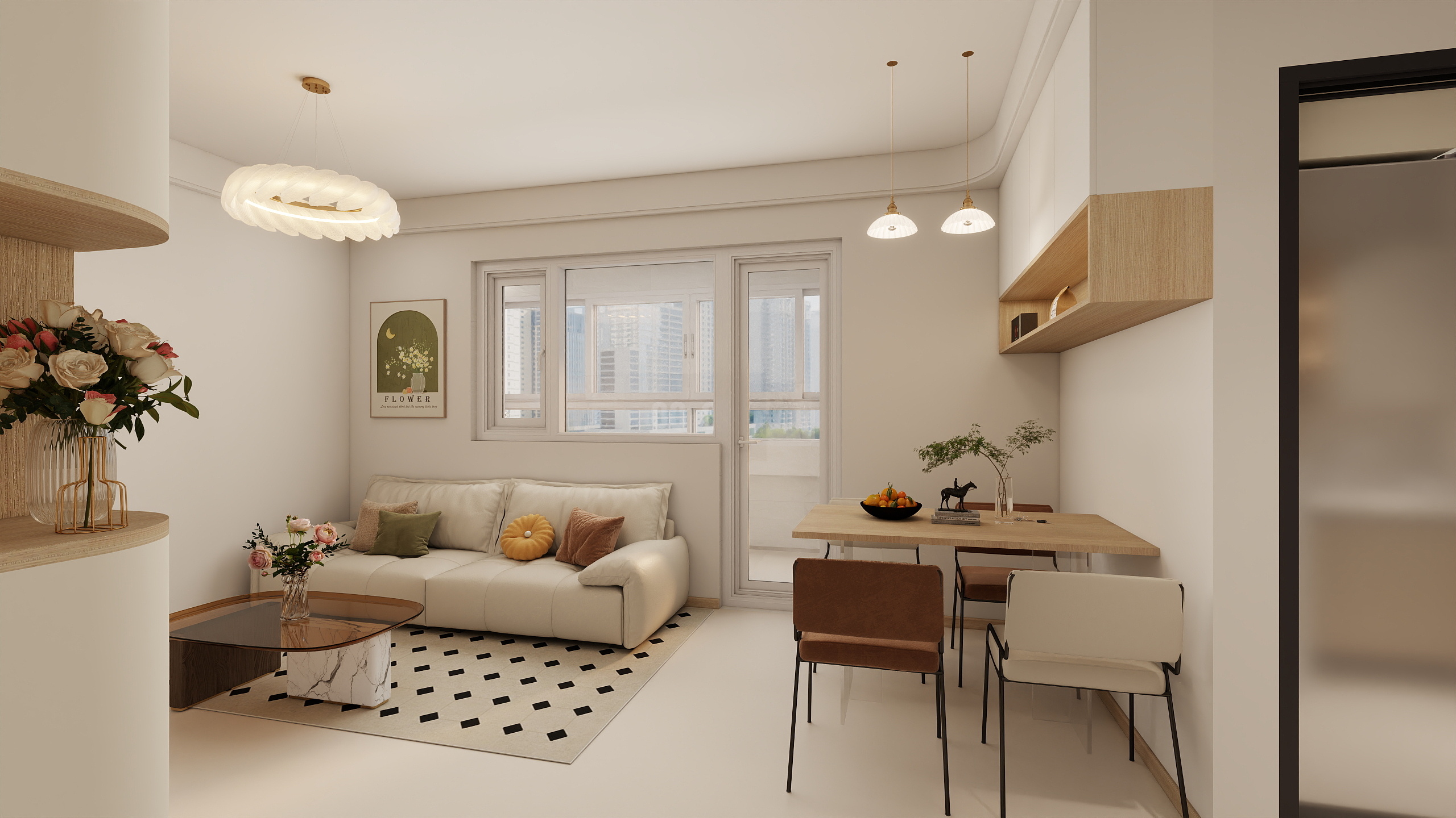 设计师-魏佳朋-绿地秋霞坊71㎡2室-装修设计方案