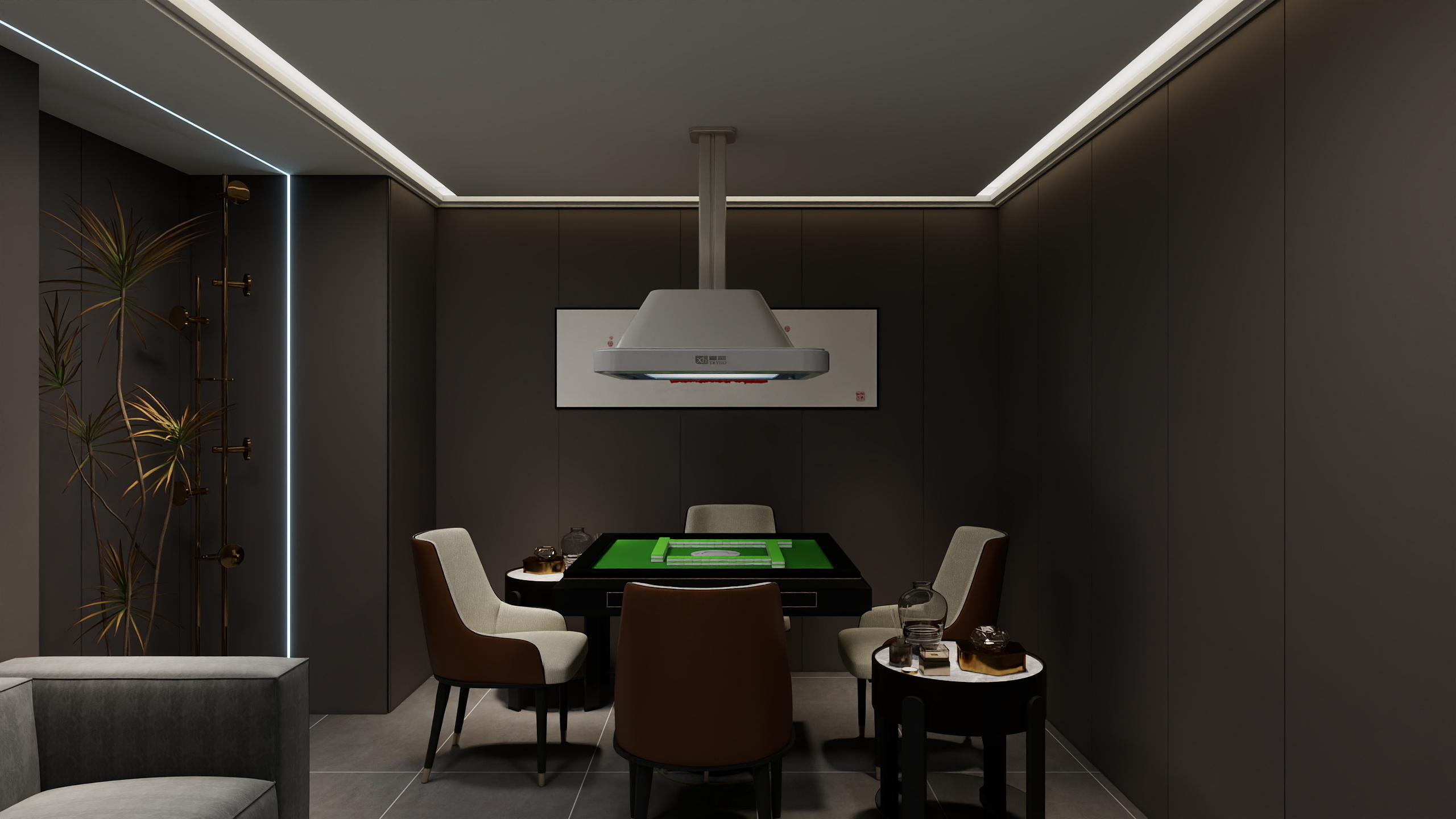 设计师玉京子-台球棋牌二层包厢二装修效果图第2张