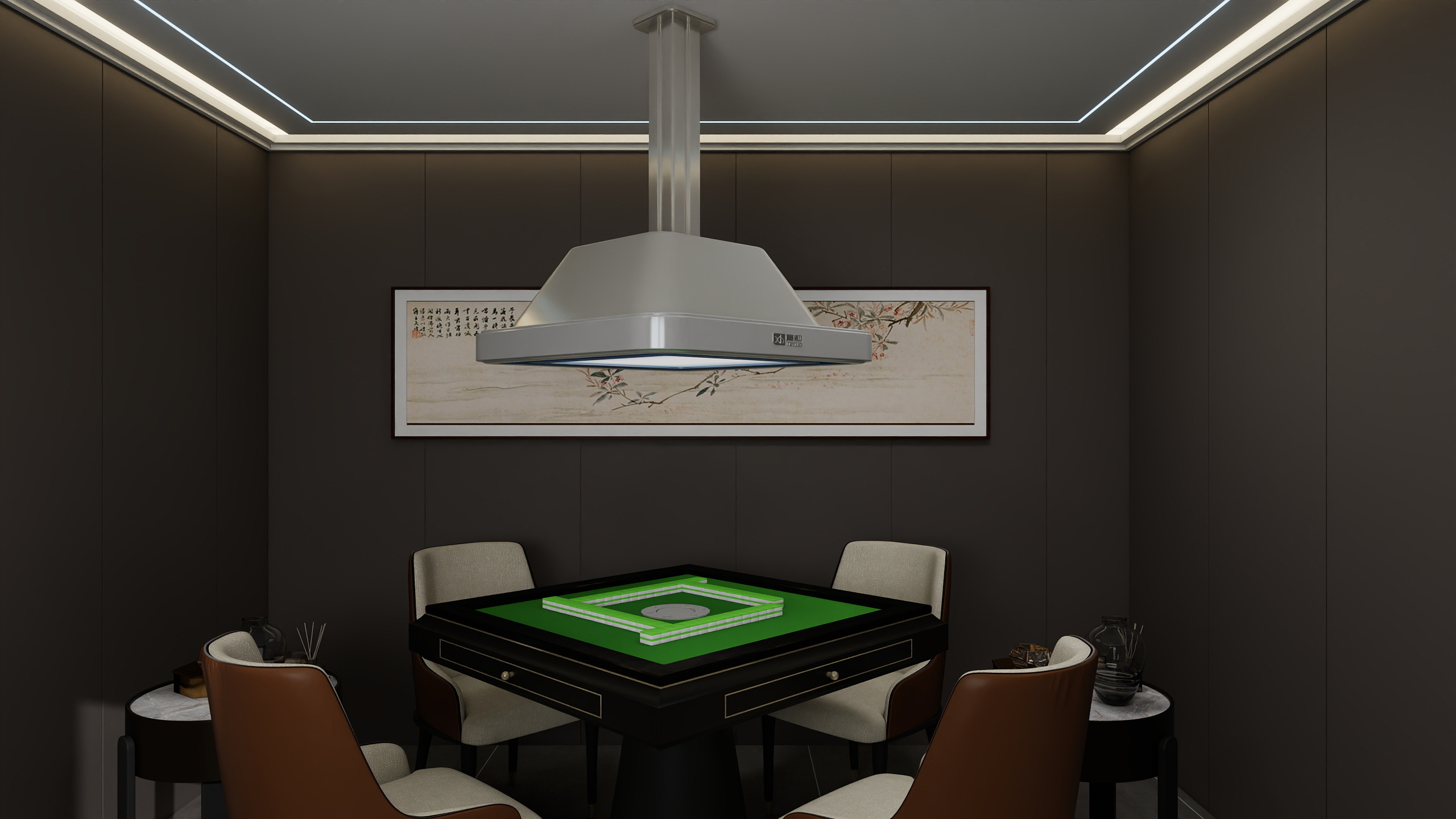 设计师玉京子-台球棋牌二层包厢一装修效果图第1张