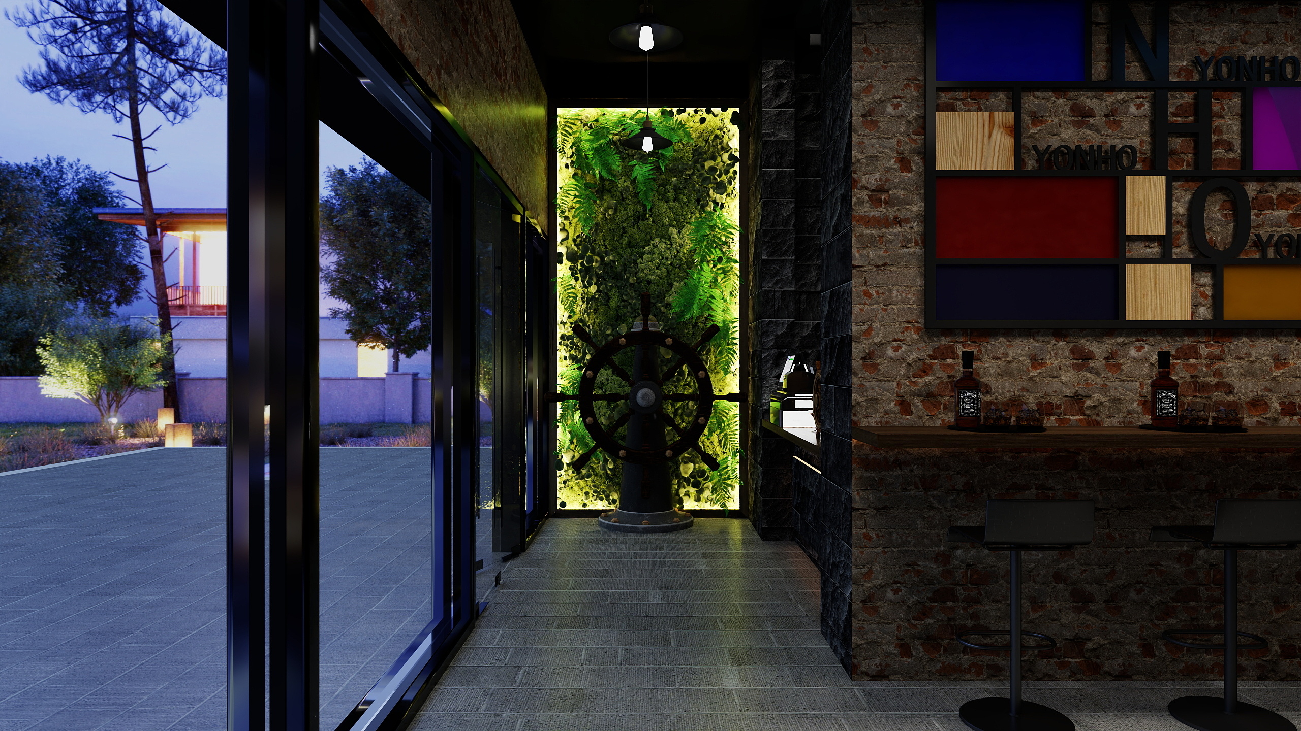 设计师玉京子-小酒馆装修效果图