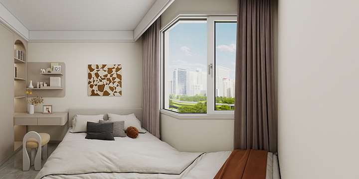 首硕一DESIGN-一居室现代简约设计-装修设计方案