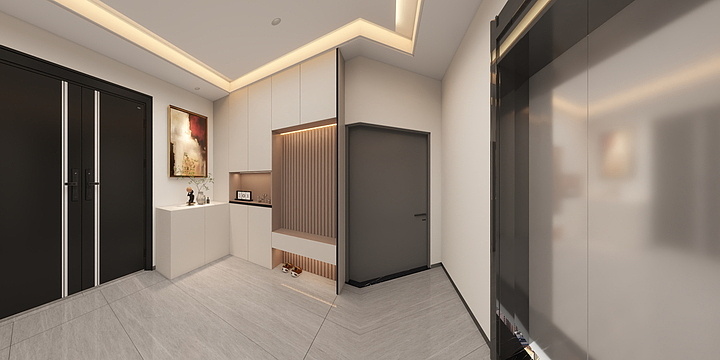 余世雄-翡翠湾1栋-异形吊顶-装修设计方案