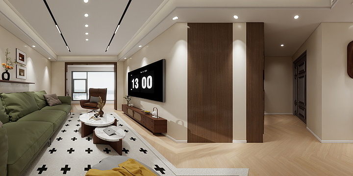 燕飞设计师-四季城——中古风-装修设计方案