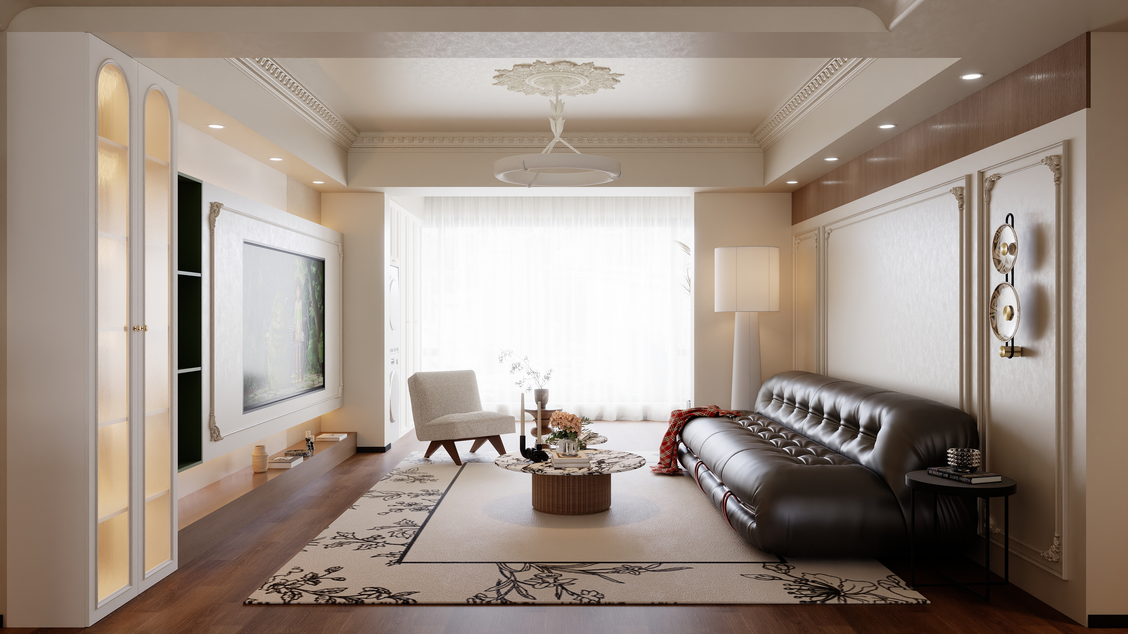 集设美学nLrO-蓝色港湾-法式中古风-装修设计方案