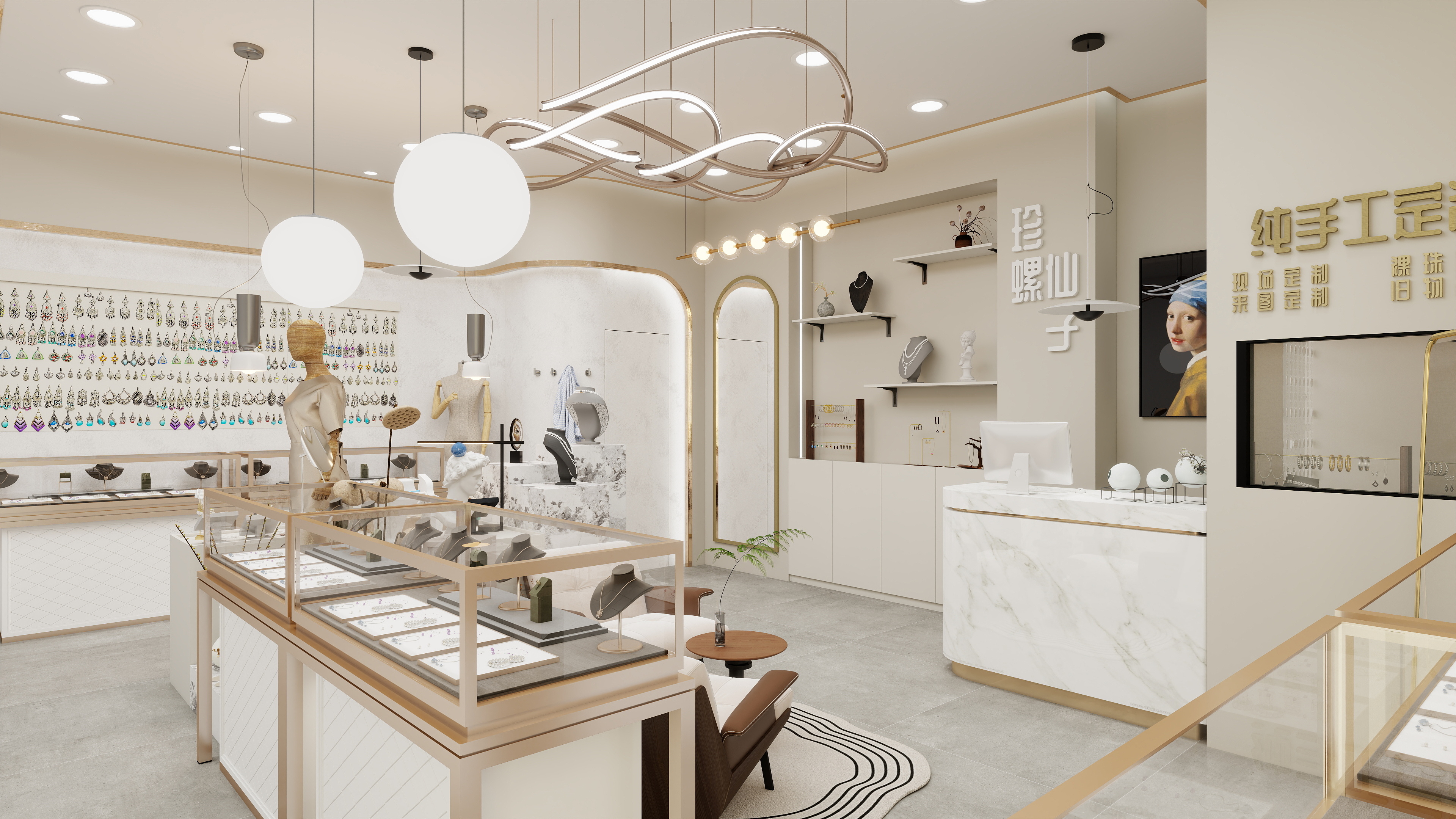 明德惟馨Uugz-40㎡手工定制珠宝店-装修设计方案