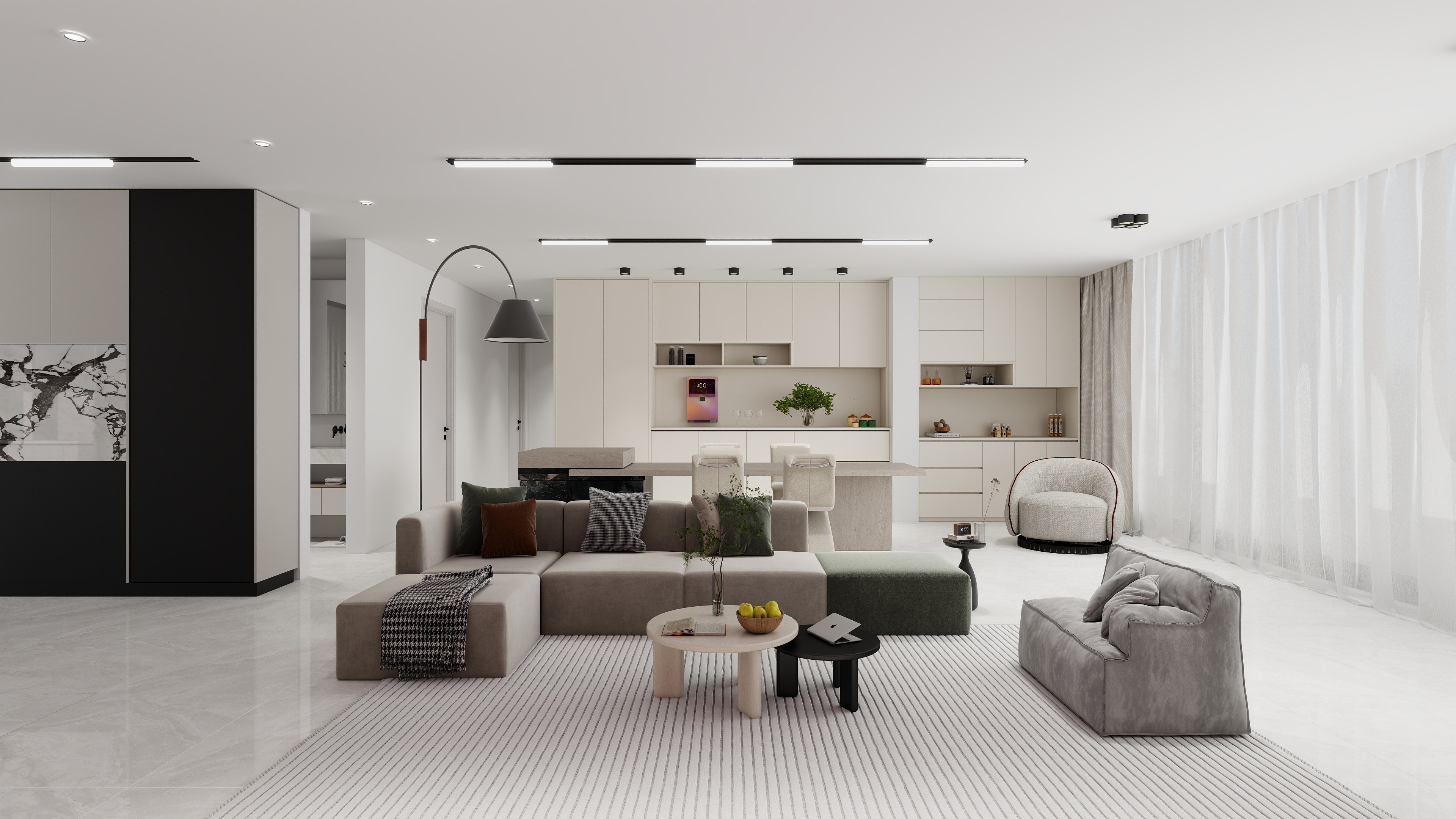 玉林百桂庞设计-玉林东头时代壹号145平-装修设计方案