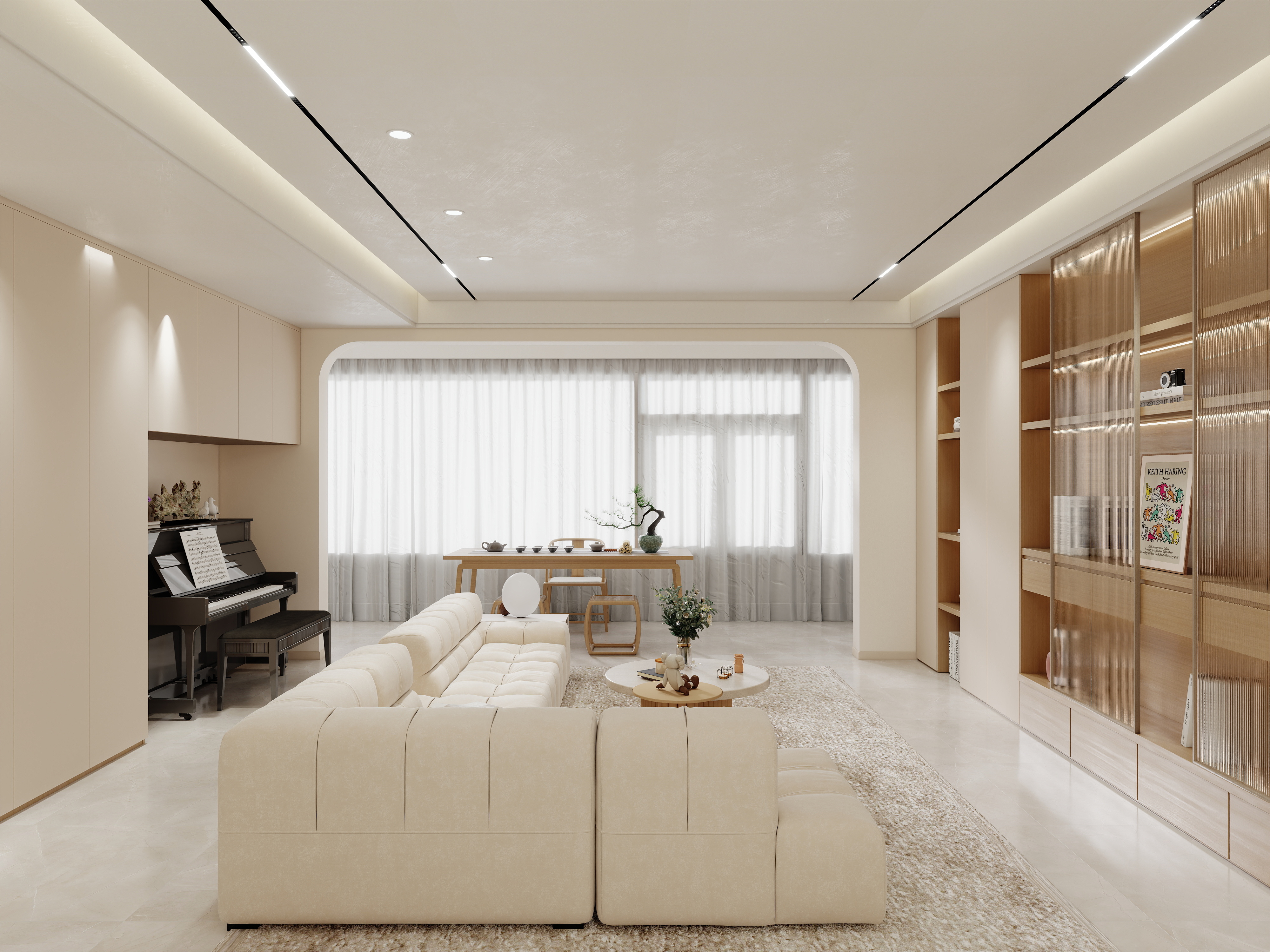 壹诺设计工作室-115㎡3室-原木风 装修效果图