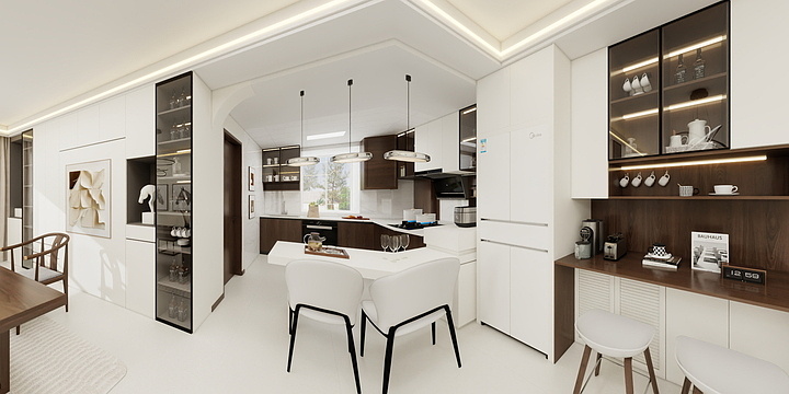 陈设计在青岛-百通馨苑小区-装修设计方案