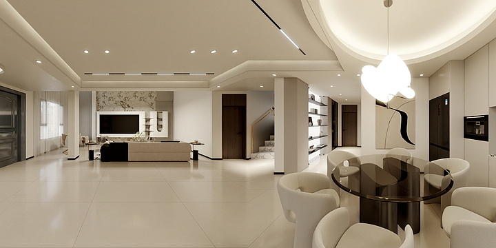 蛙蛙会设计-116㎡1室-装修设计方案