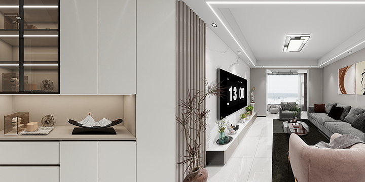 零林七设计-紫云名都101㎡8-2-802现代简约-装修设计方案