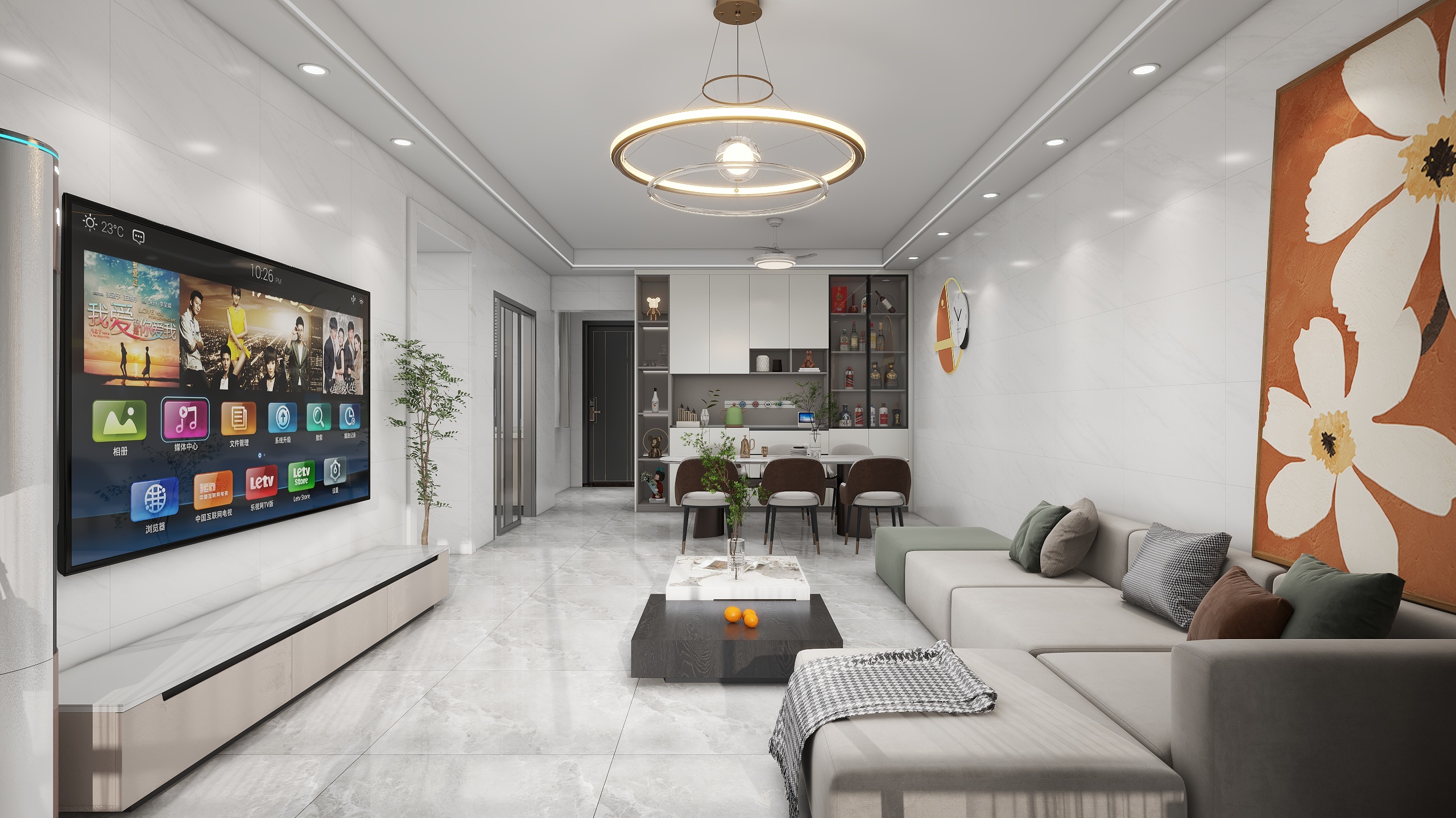 王翠丽-万汇广场现代简约110㎡3室-装修设计方案