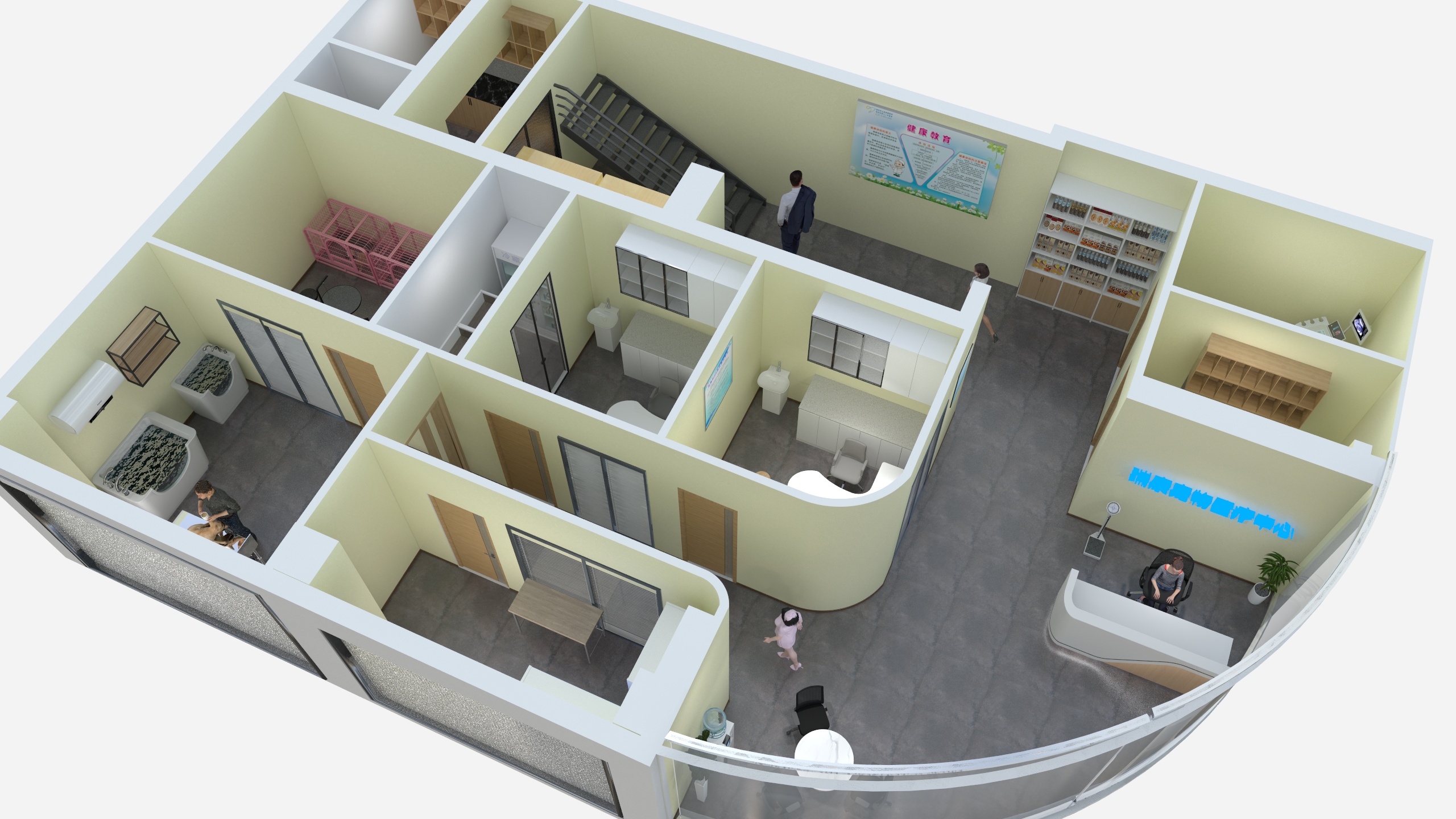 江苏爱企装饰工程有限公司-瑞康宠物医疗中心-装修设计方案
