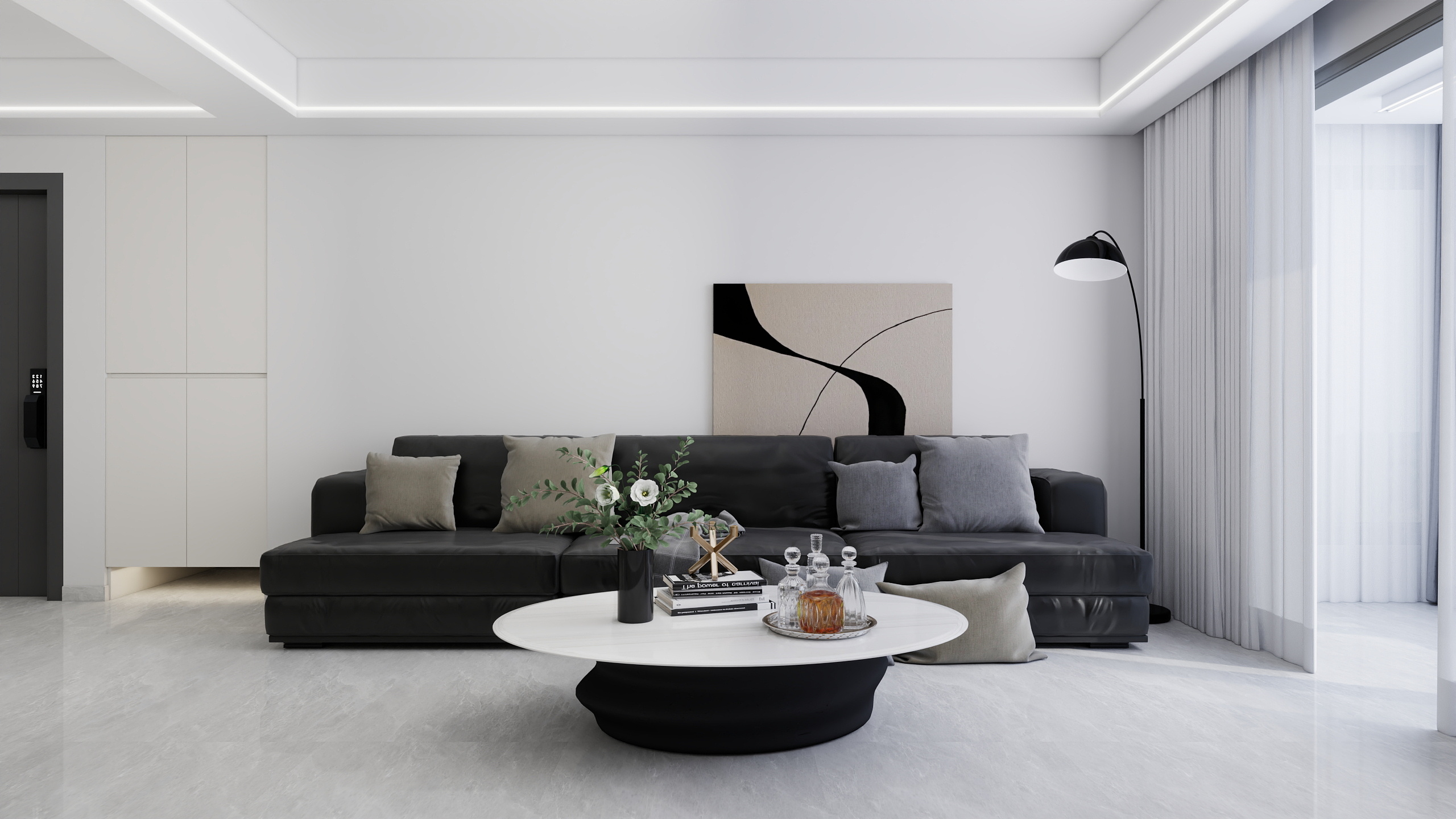 designA-98㎡1室装修效果图