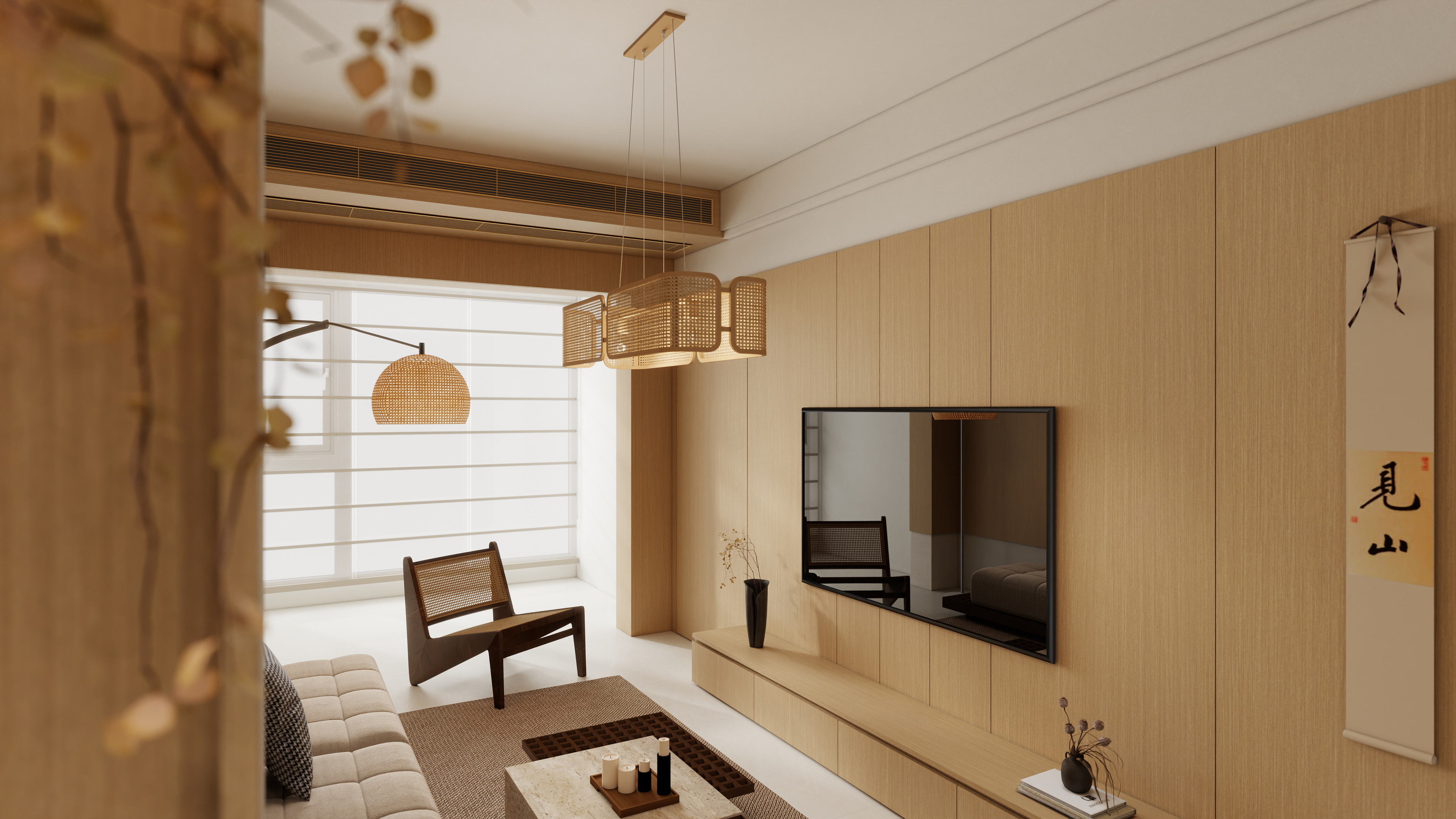 深圳市新大新三棵树小森板-61平两房装修效果图