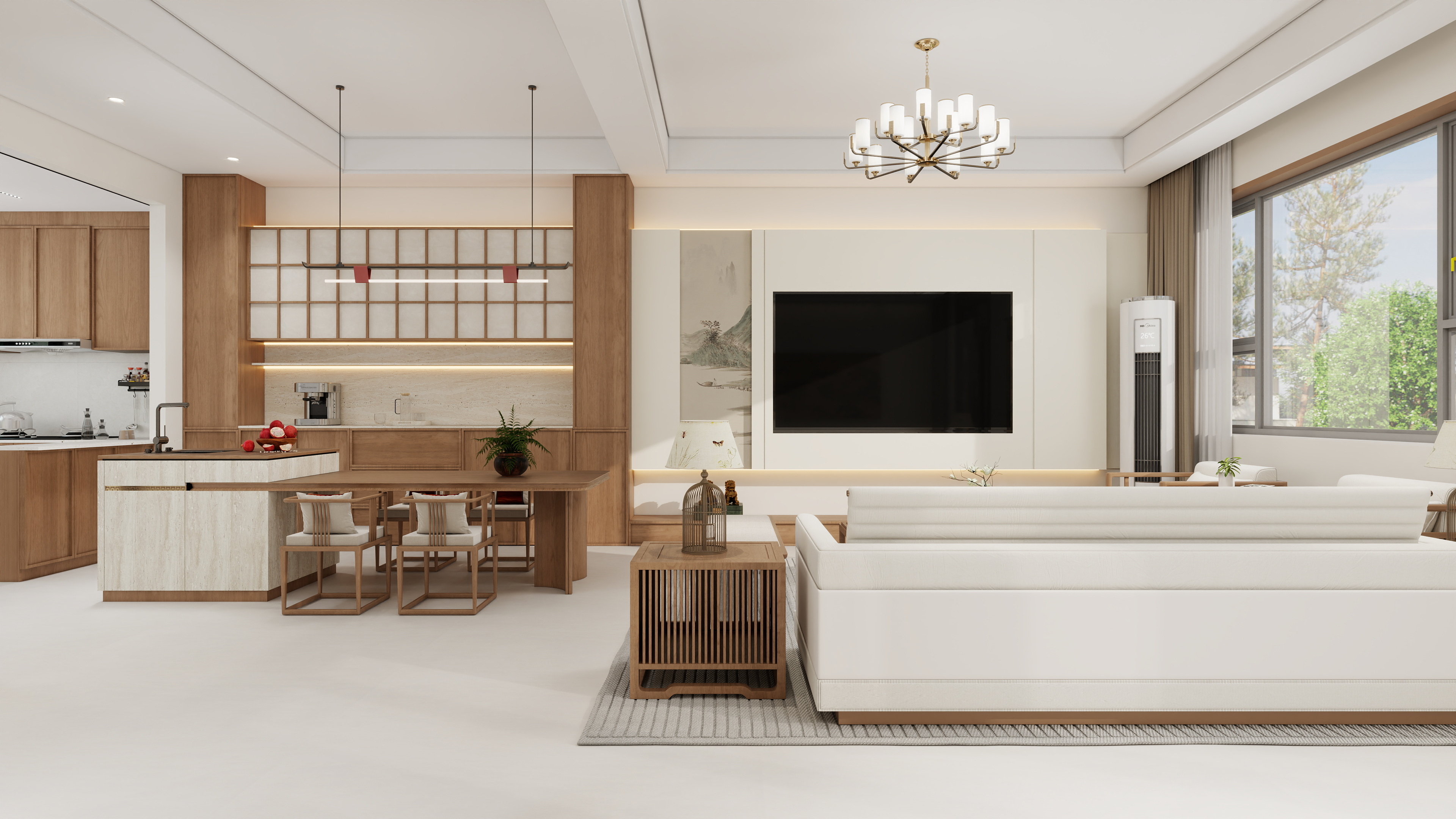 画巢设计工作室-宋式美学别墅装修效果图