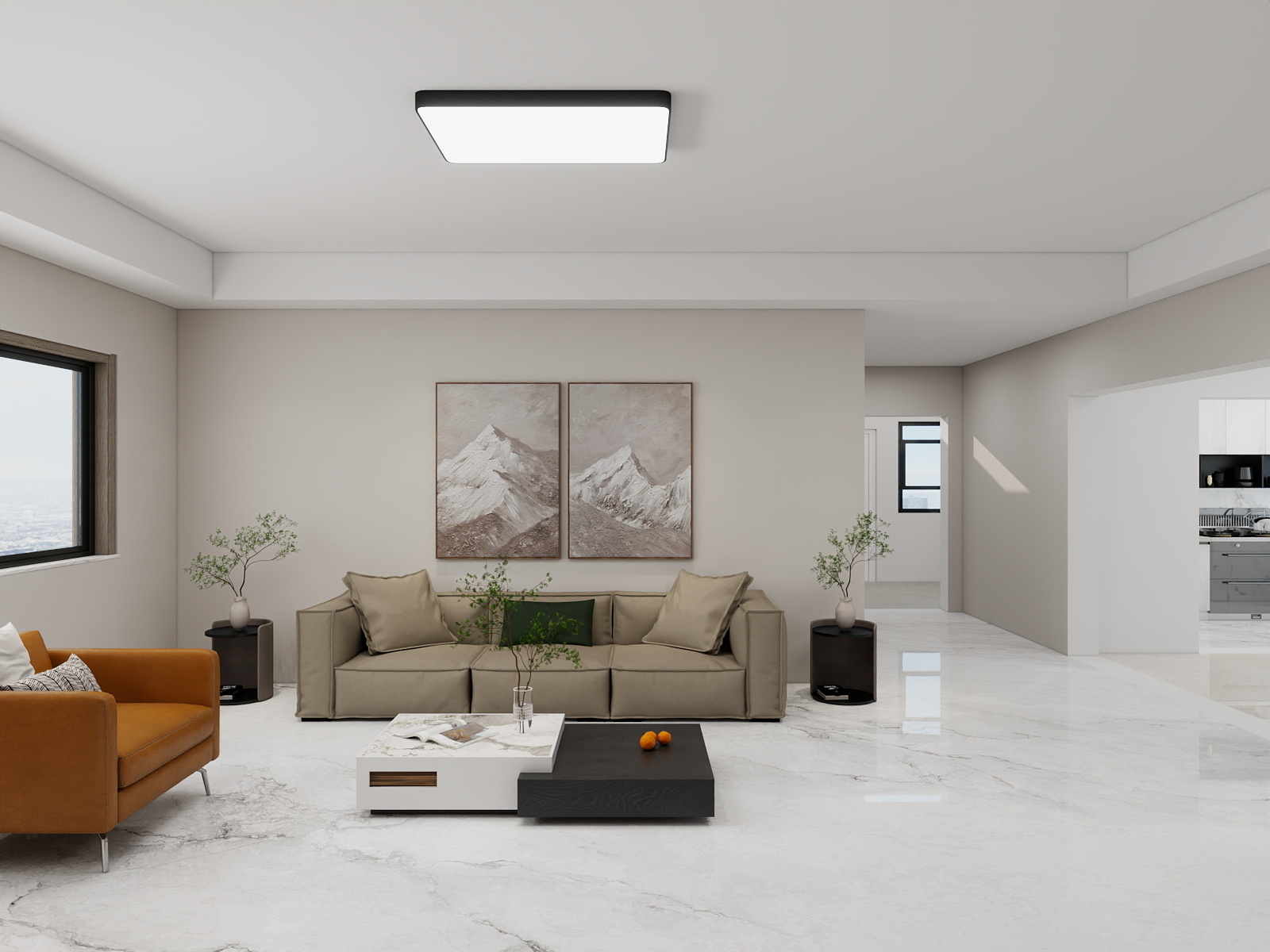 吴爽- 150m²现代风格设计装修效果图