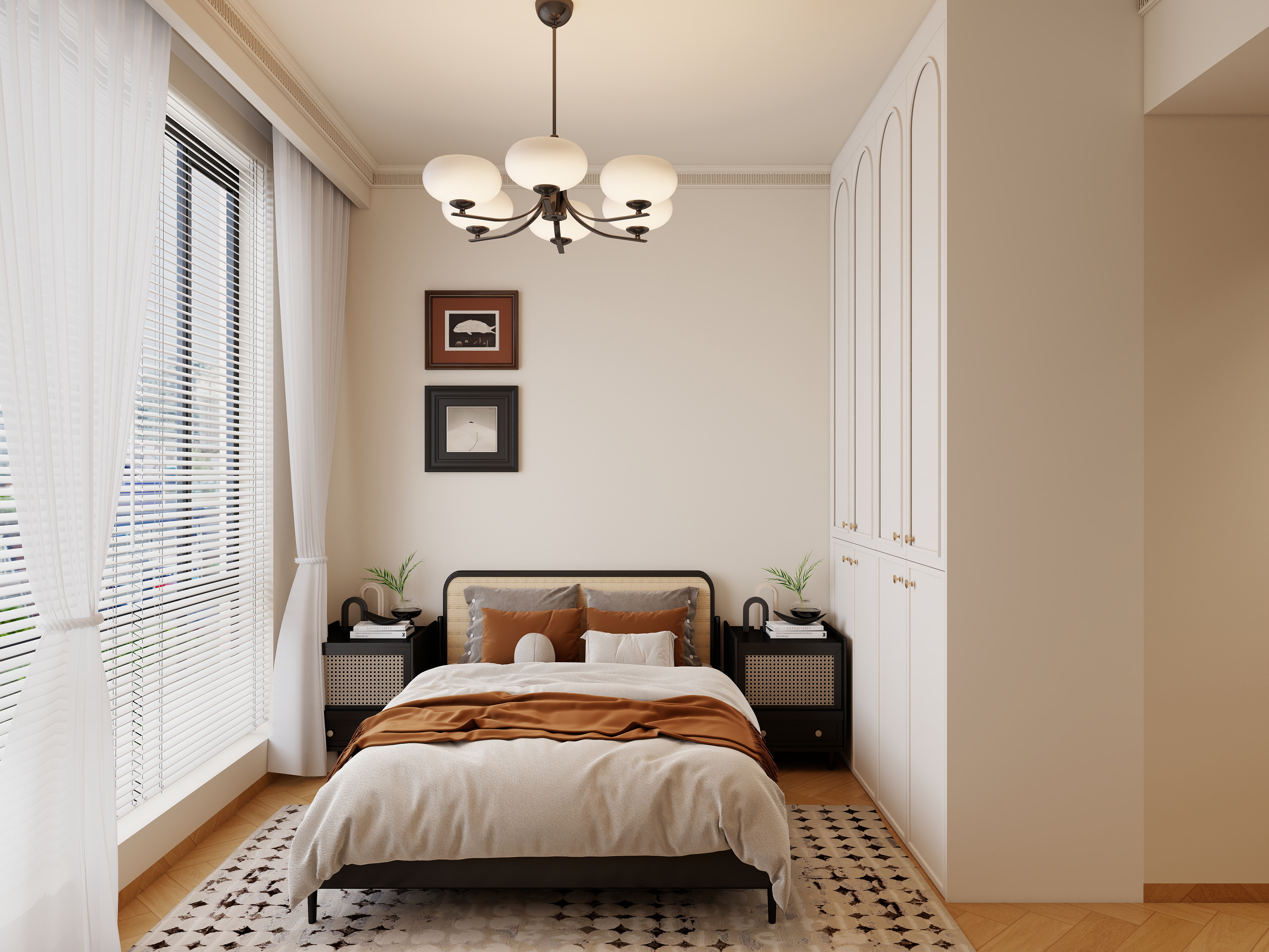 夕晨空间設記-123㎡4室-装修设计方案