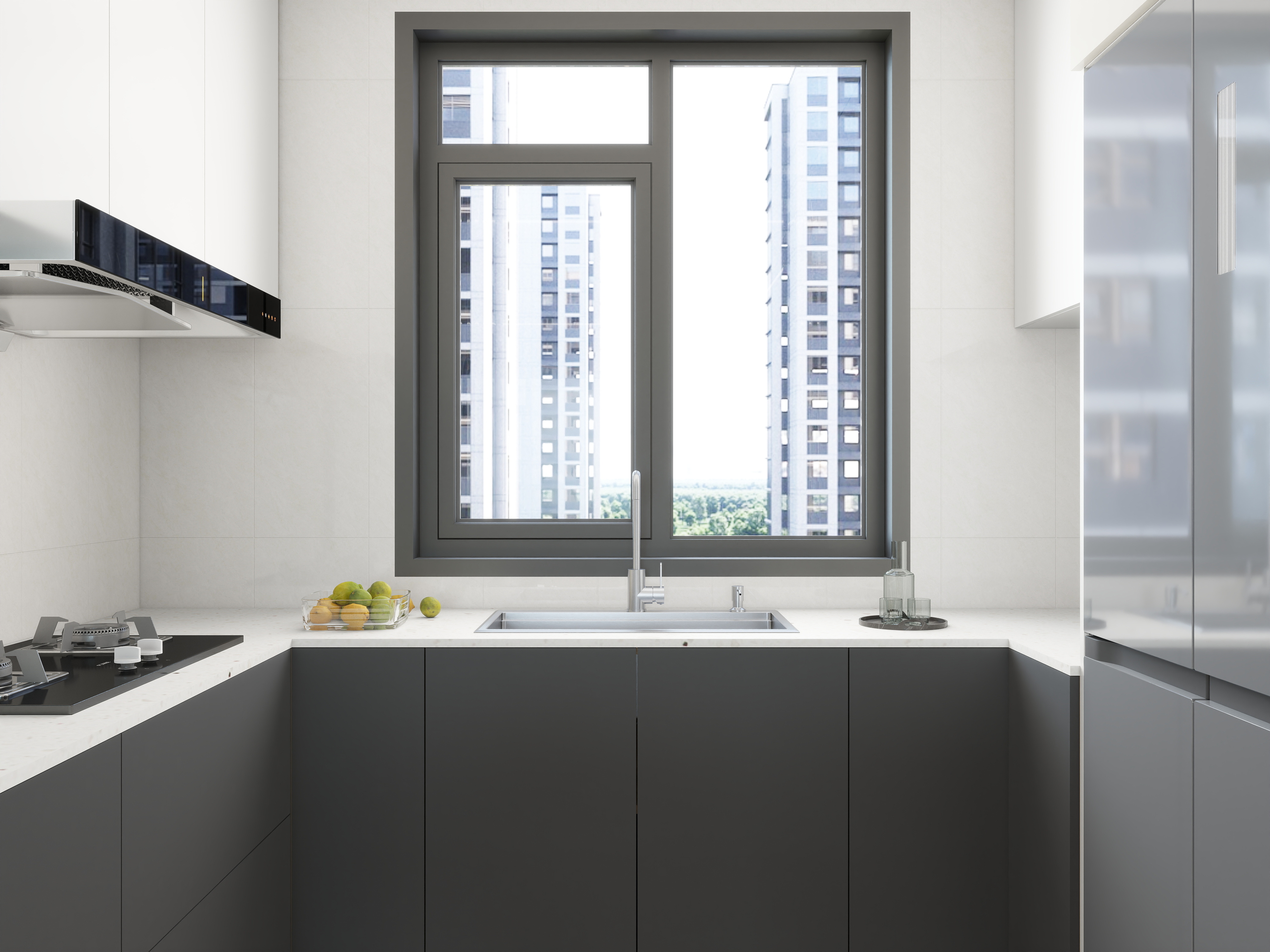 艺雅丽-86平现代简约 装修效果图