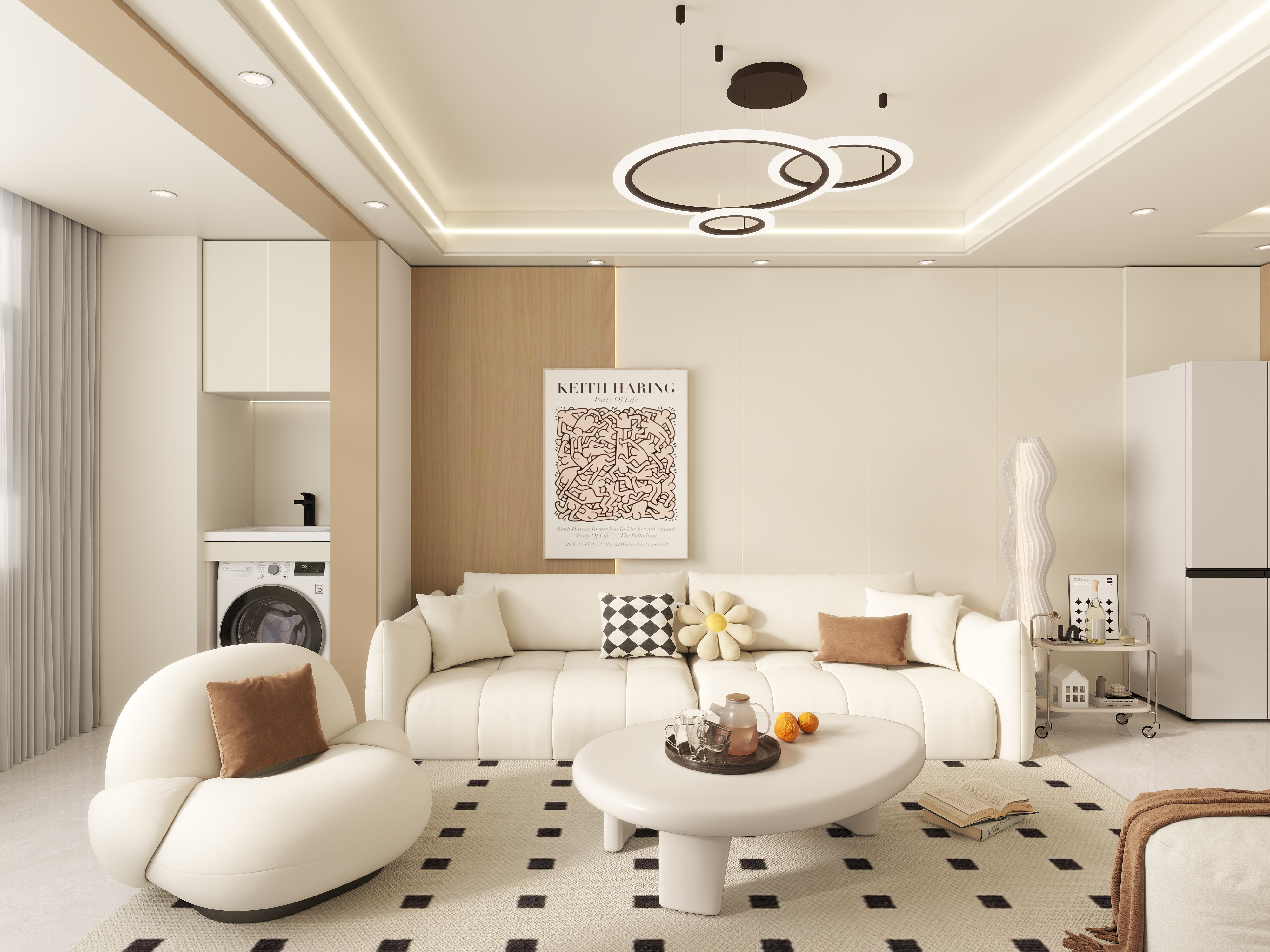 艺雅丽-106平现代简约装修效果图