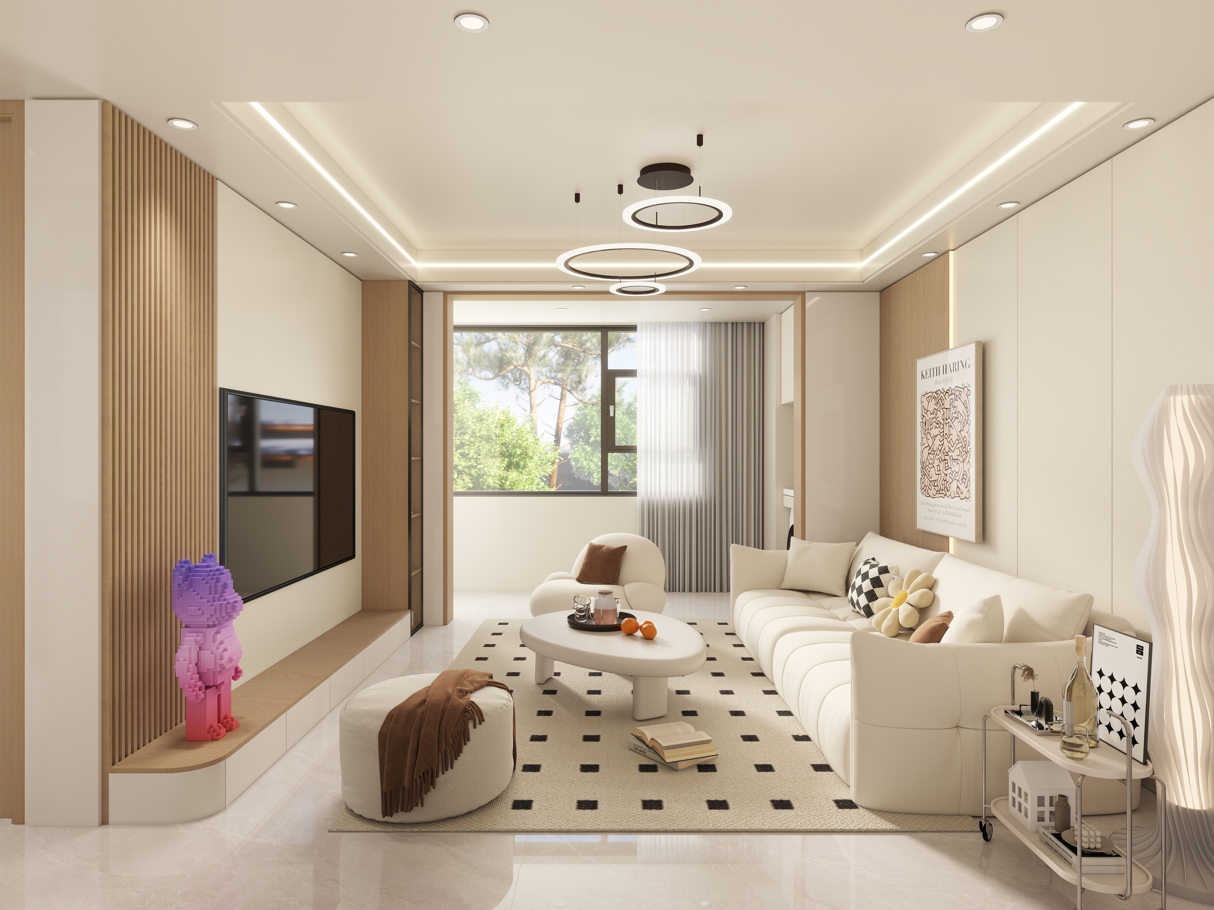 艺雅丽-106平现代简约装修效果图