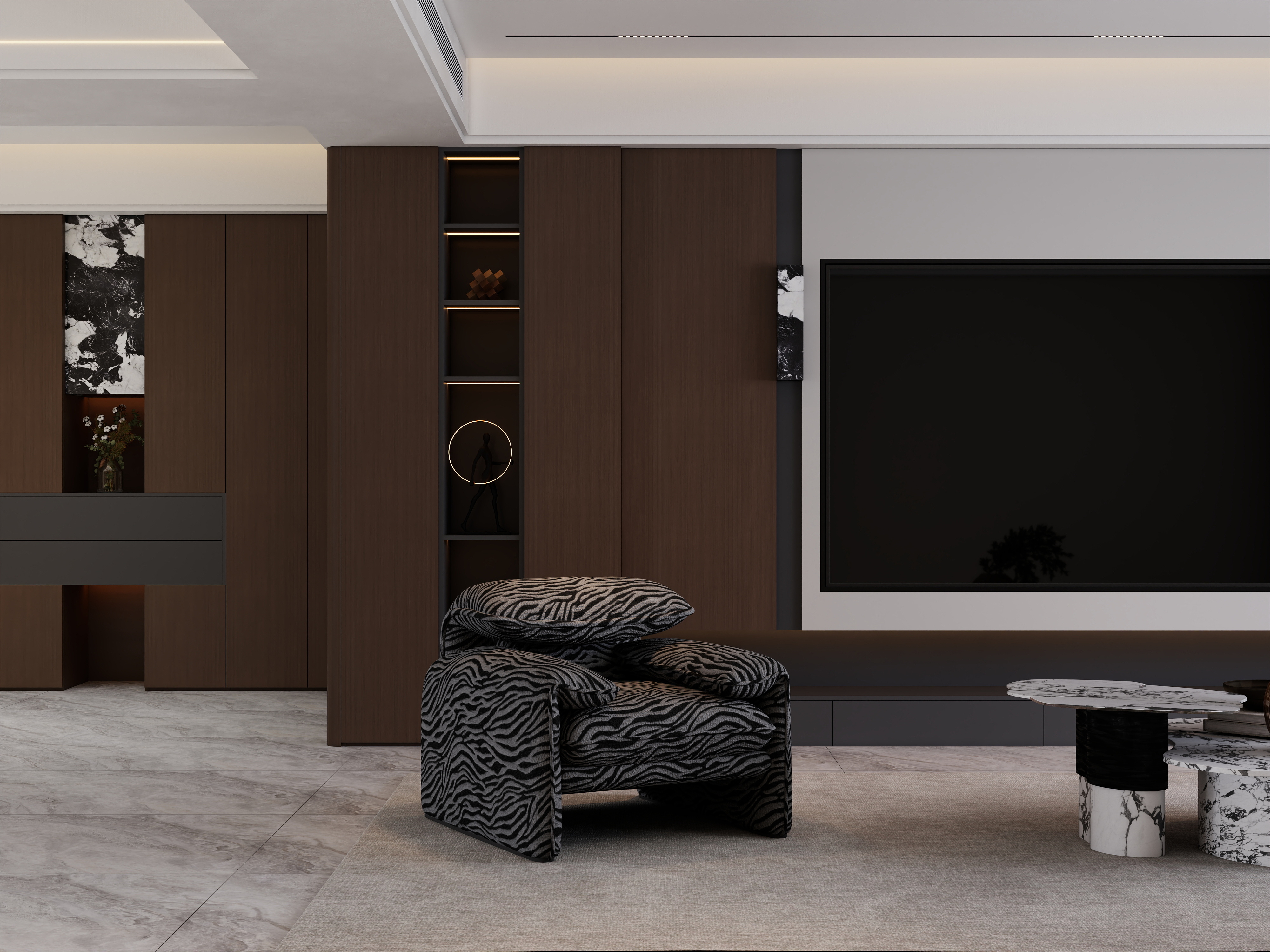 楠乔-意式轻奢04无主灯精-装修设计方案