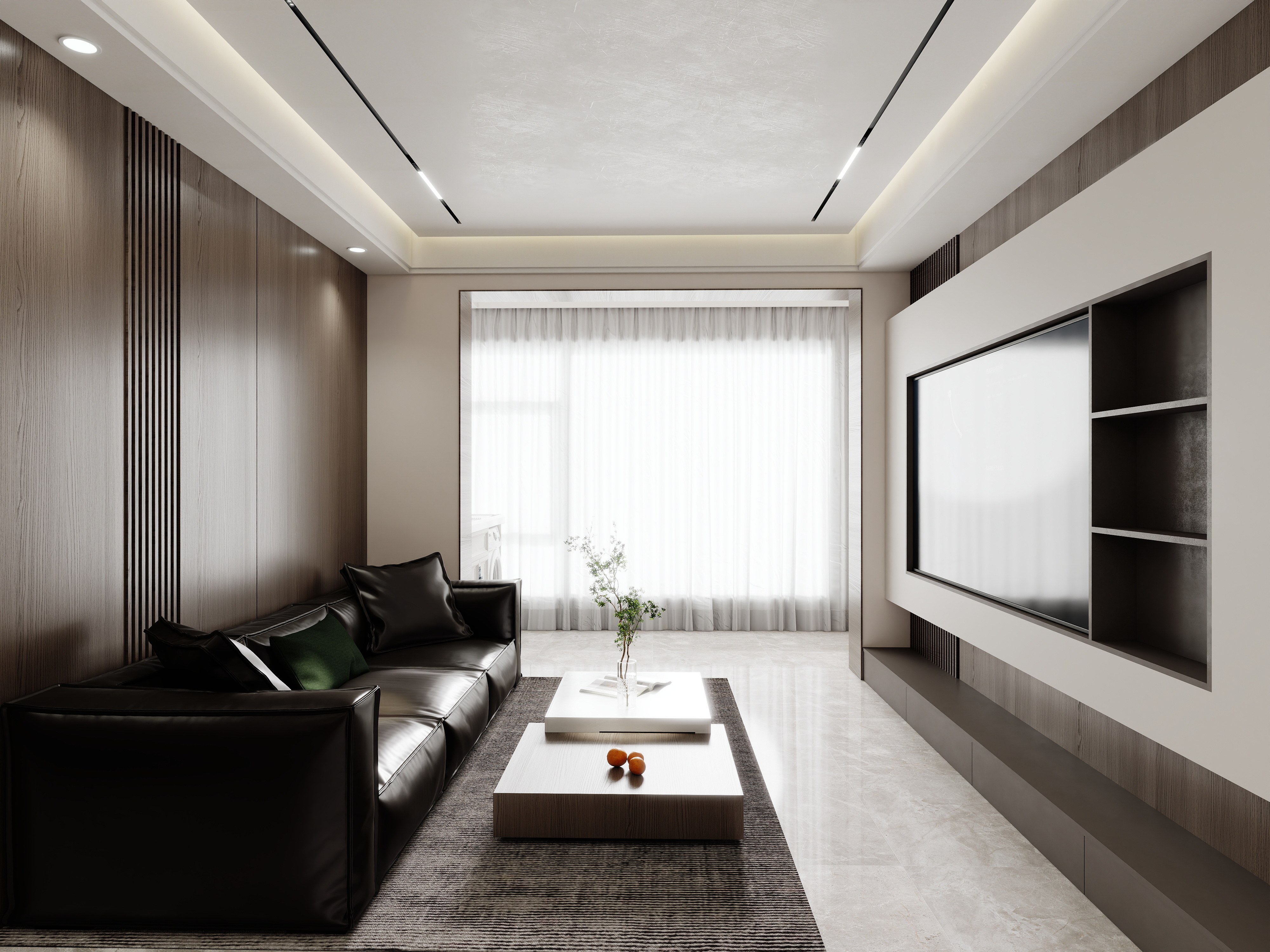 壹诺设计工作室-意式简约装修效果图