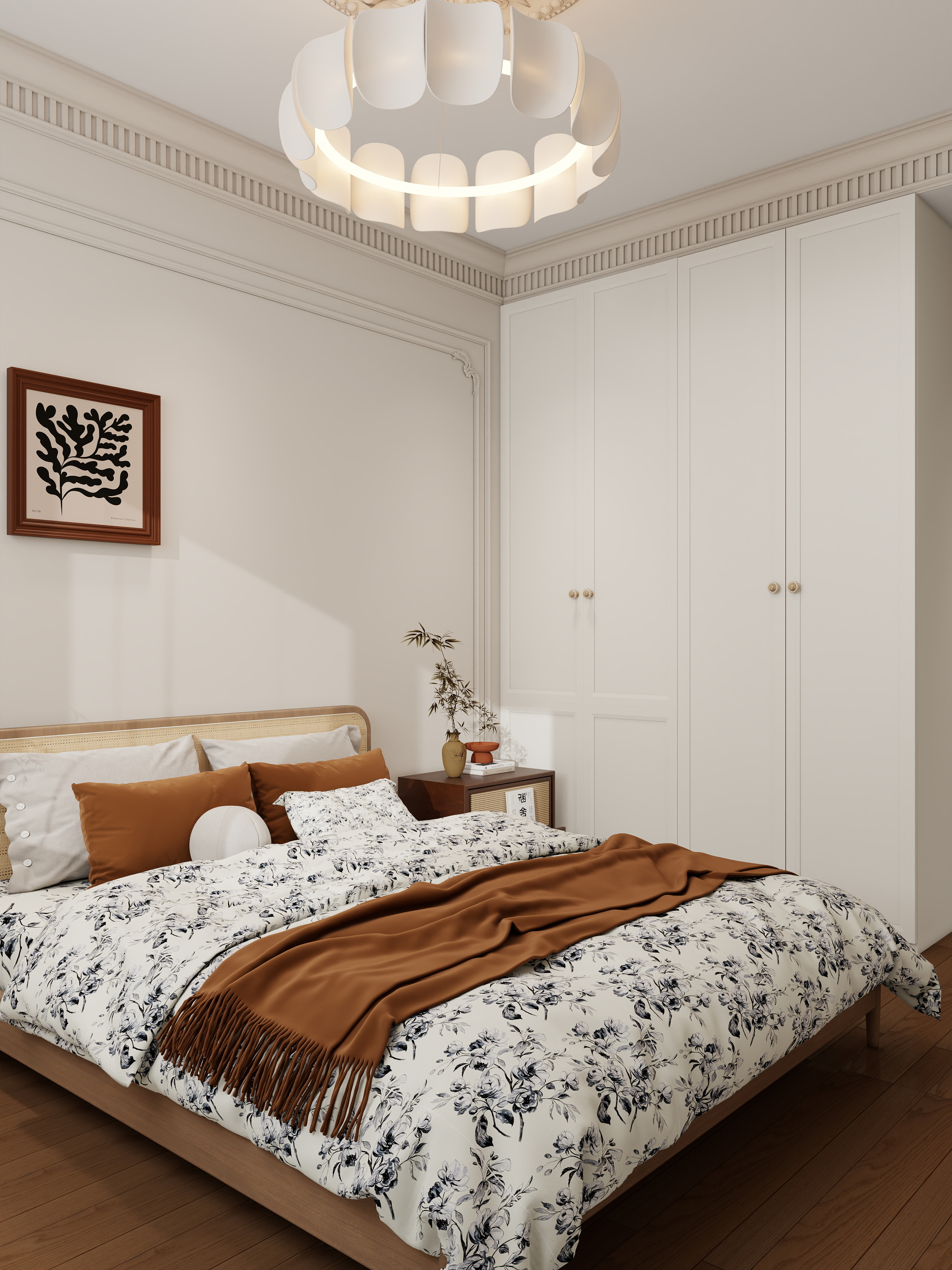 程思龙-2室中古风装修效果图