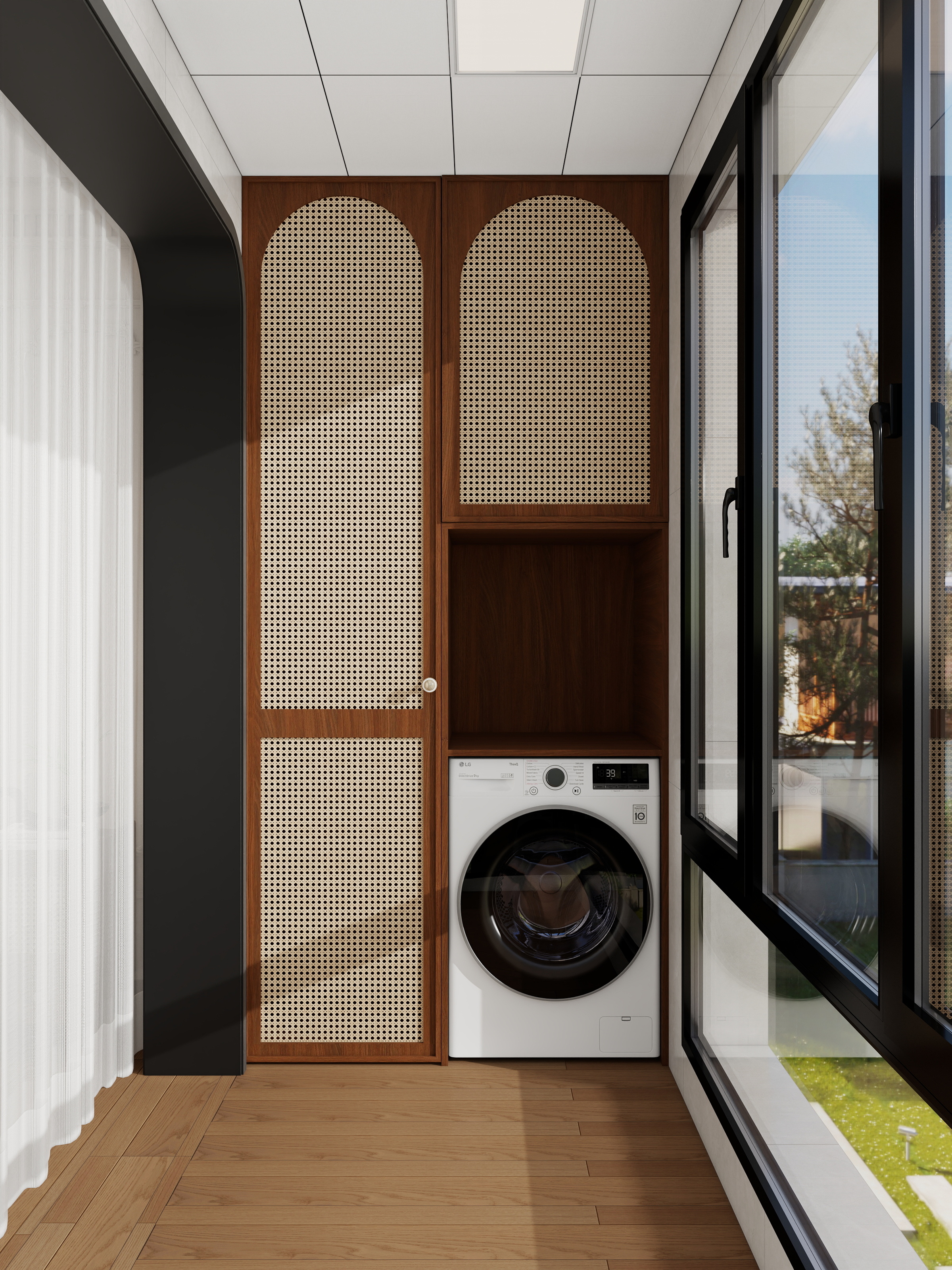 程思龙-2室中古风装修效果图