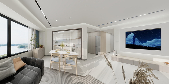 梓汐设计-【满汐】Ciq  简约120㎡4室-装修设计方案