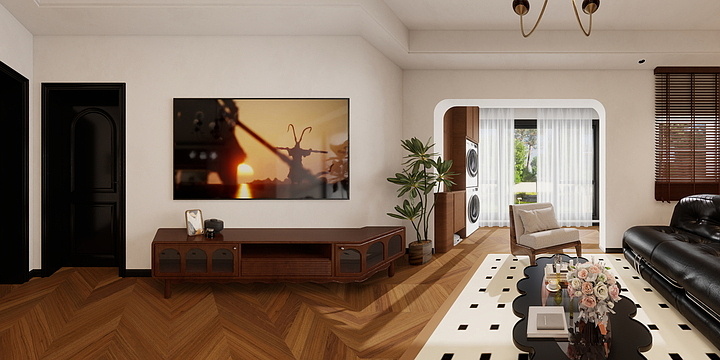 青溪设计-中古三室-装修设计方案