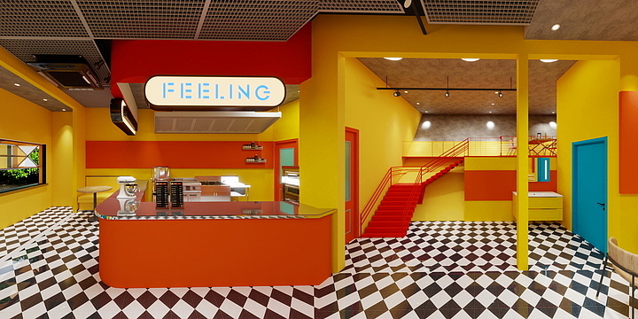 十一铺-汉堡店-装修设计方案