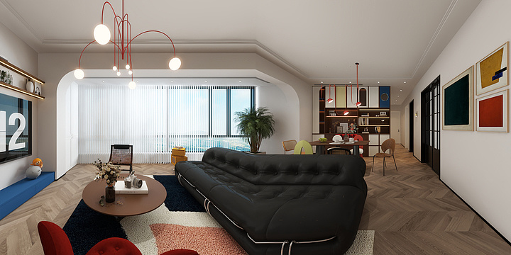 梦里飞行-中古多巴胺-装修设计方案