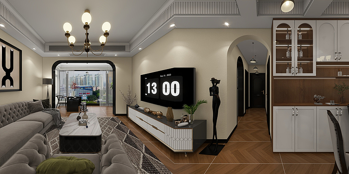 沫凡设计_周生-巴黎的浪漫-法式简约-001 -装修设计方案