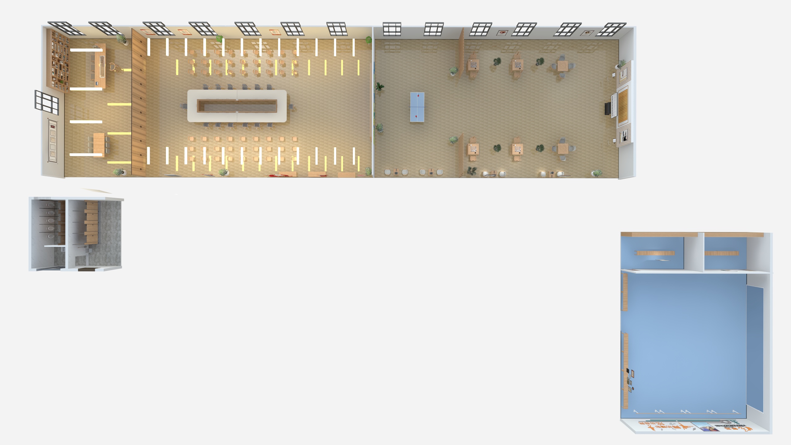 玖月设计-六四一队活动中心-装修设计方案