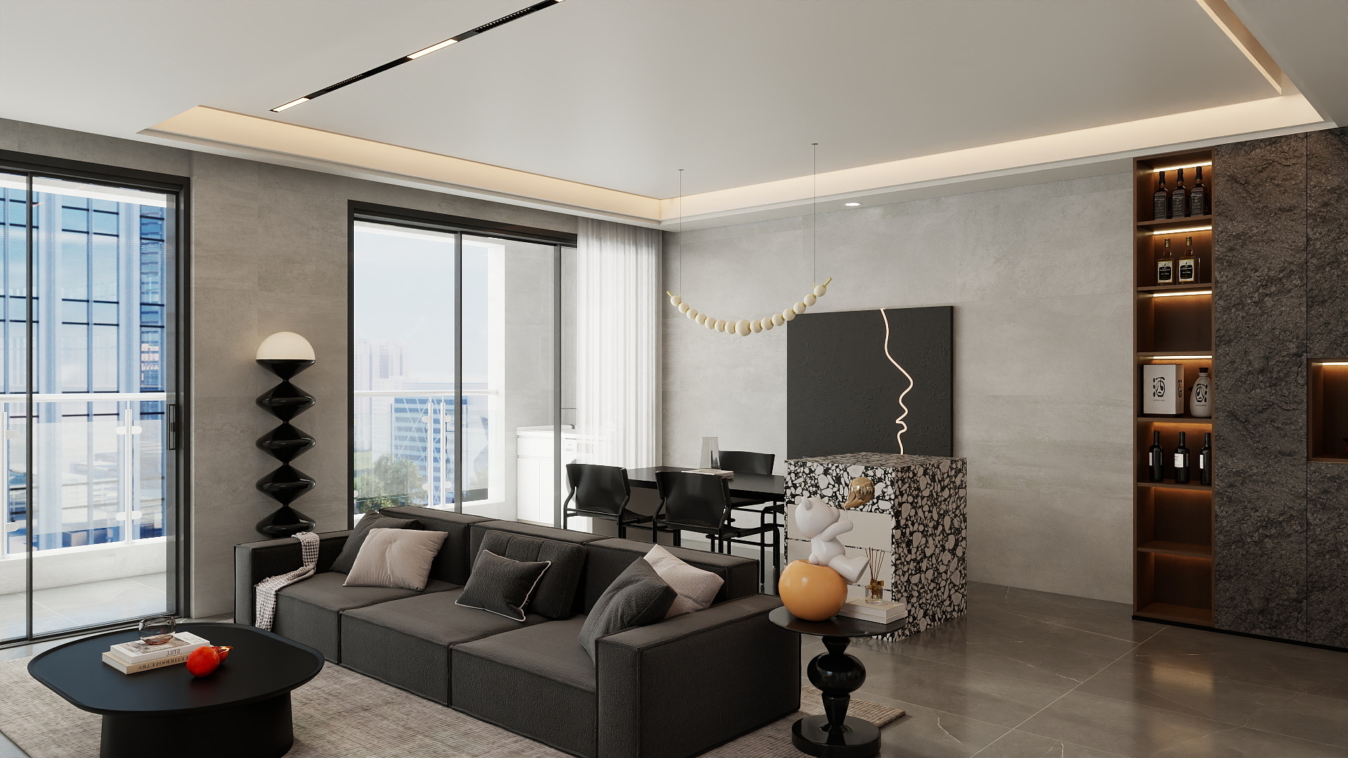 设计师黄渝元-江门鹤山云山诗意天越三街05户型-装修设计方案