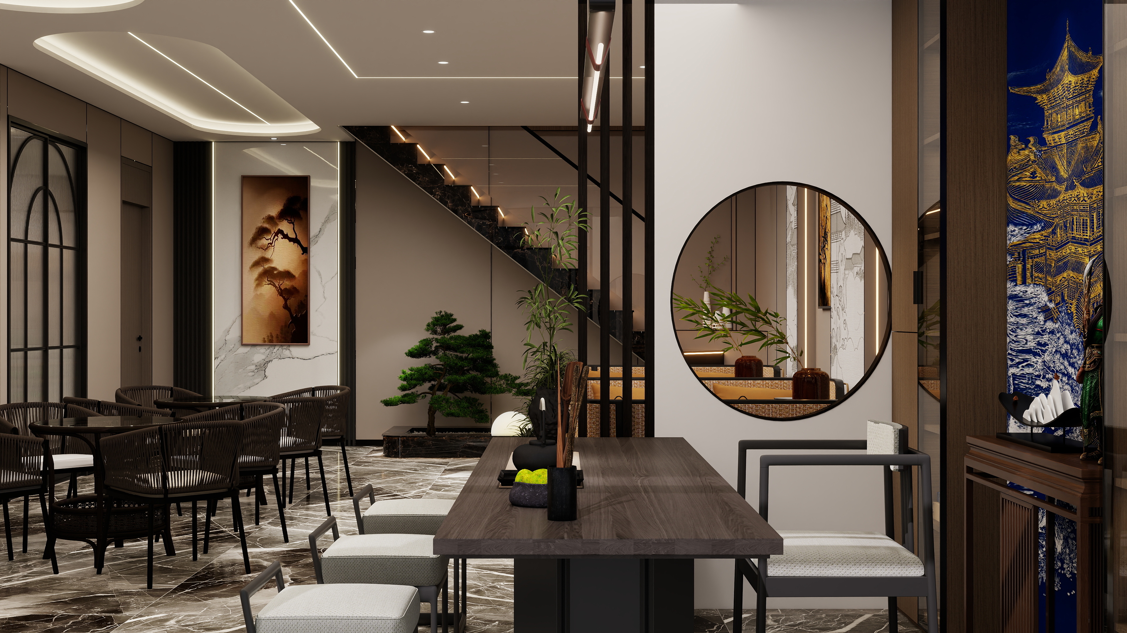 井研宏沐装饰曾旭-公园墅许哥休闲会所成图-装修设计方案