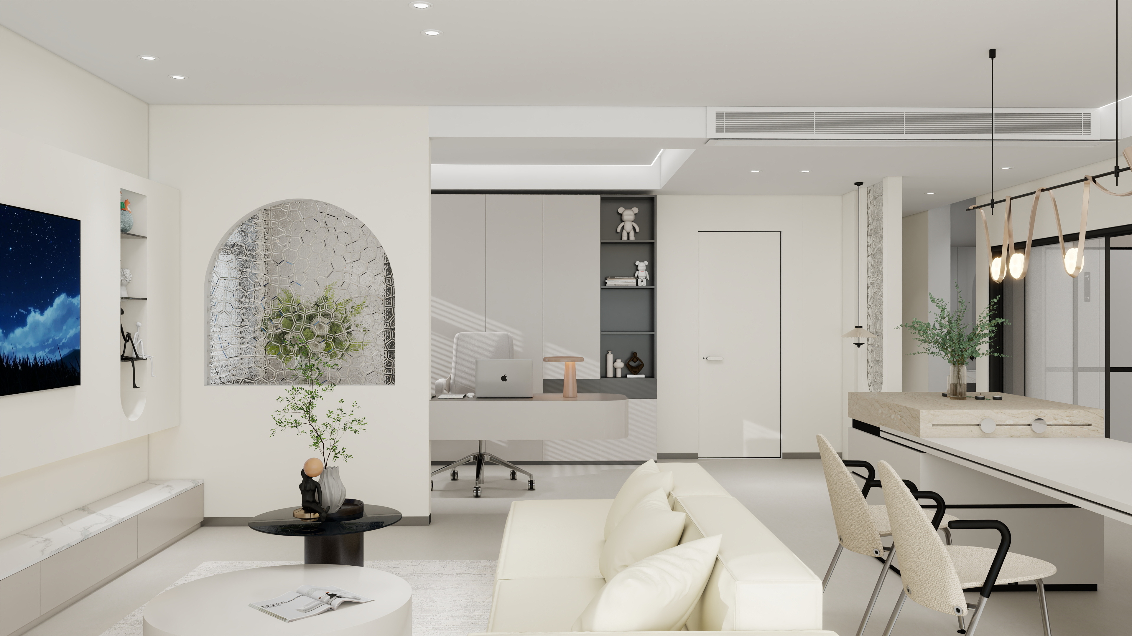 灿邸整装middot大店1-奶油风三室-装修设计方案