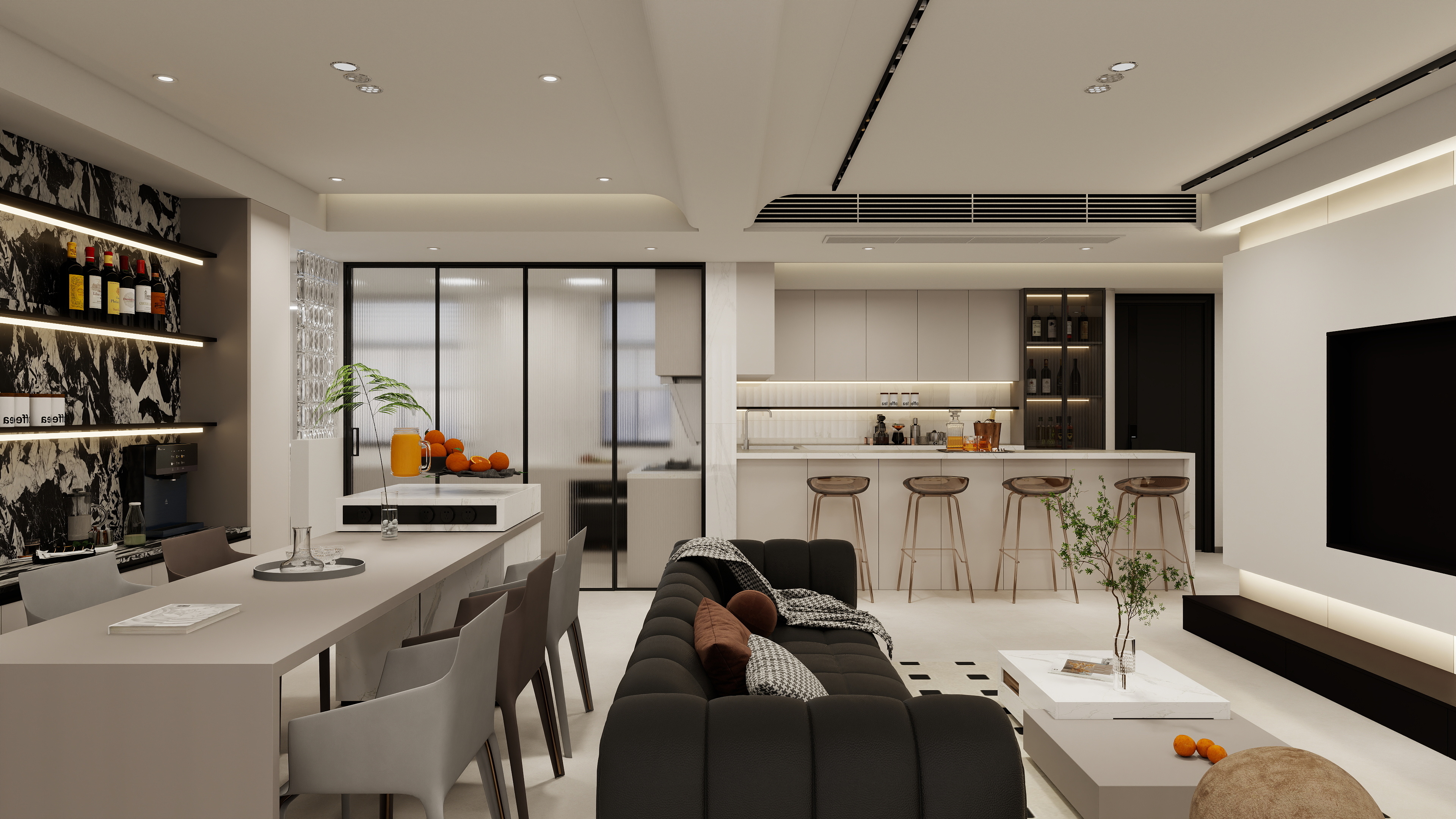 MZ空间设计-旭辉159平现代轻奢风-装修设计方案