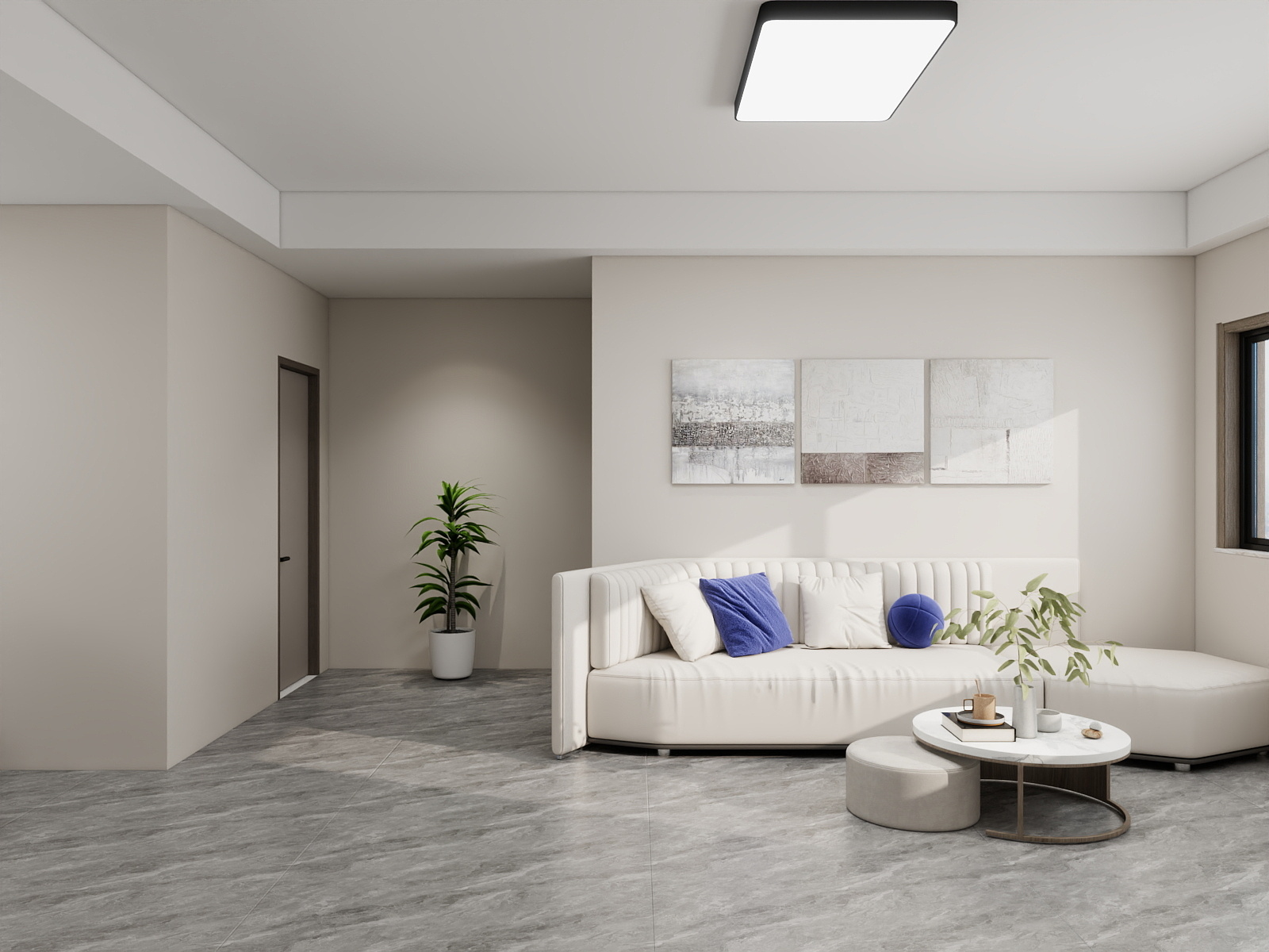 吴爽-66m²现代简约风格设计装修效果图