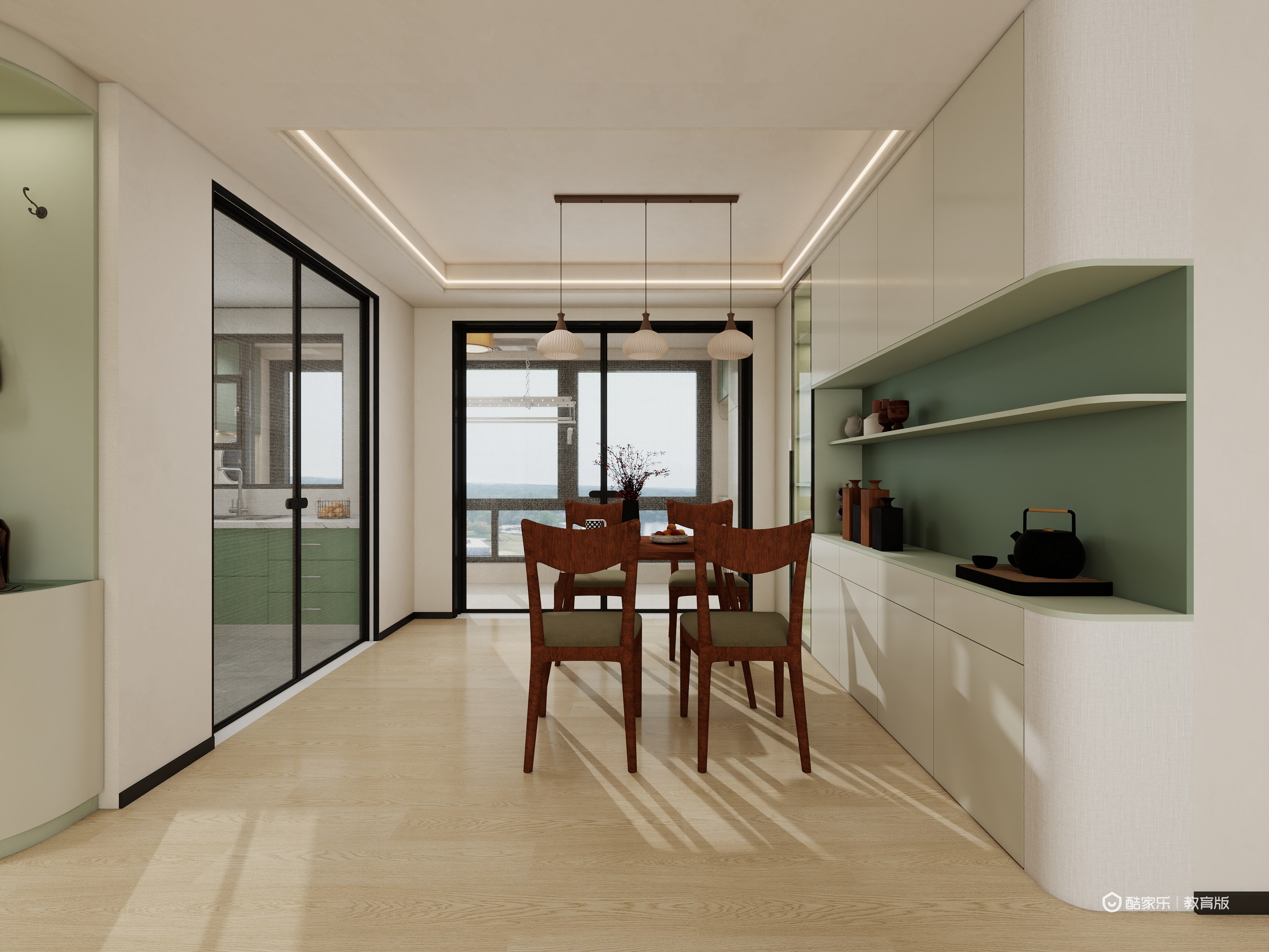 郑冰婷-顺德职业技术学院郑冰婷-166㎡5室房子设计装修效果图