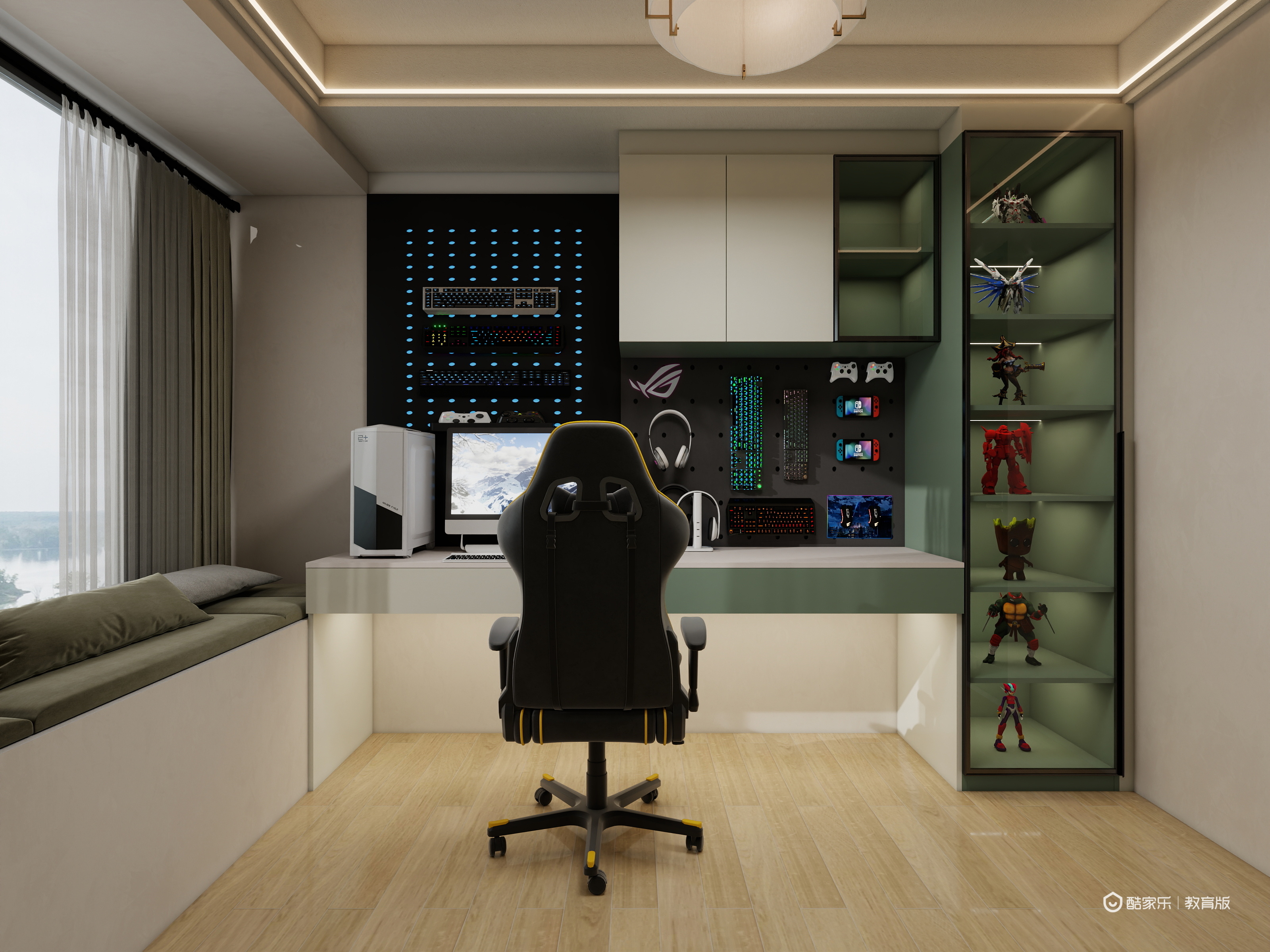 郑冰婷-顺德职业技术学院郑冰婷-166㎡5室房子设计装修效果图