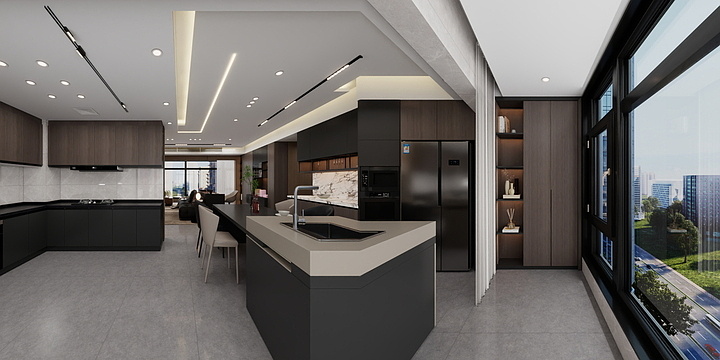 蓝色lanse-江语城6-2702-装修设计方案